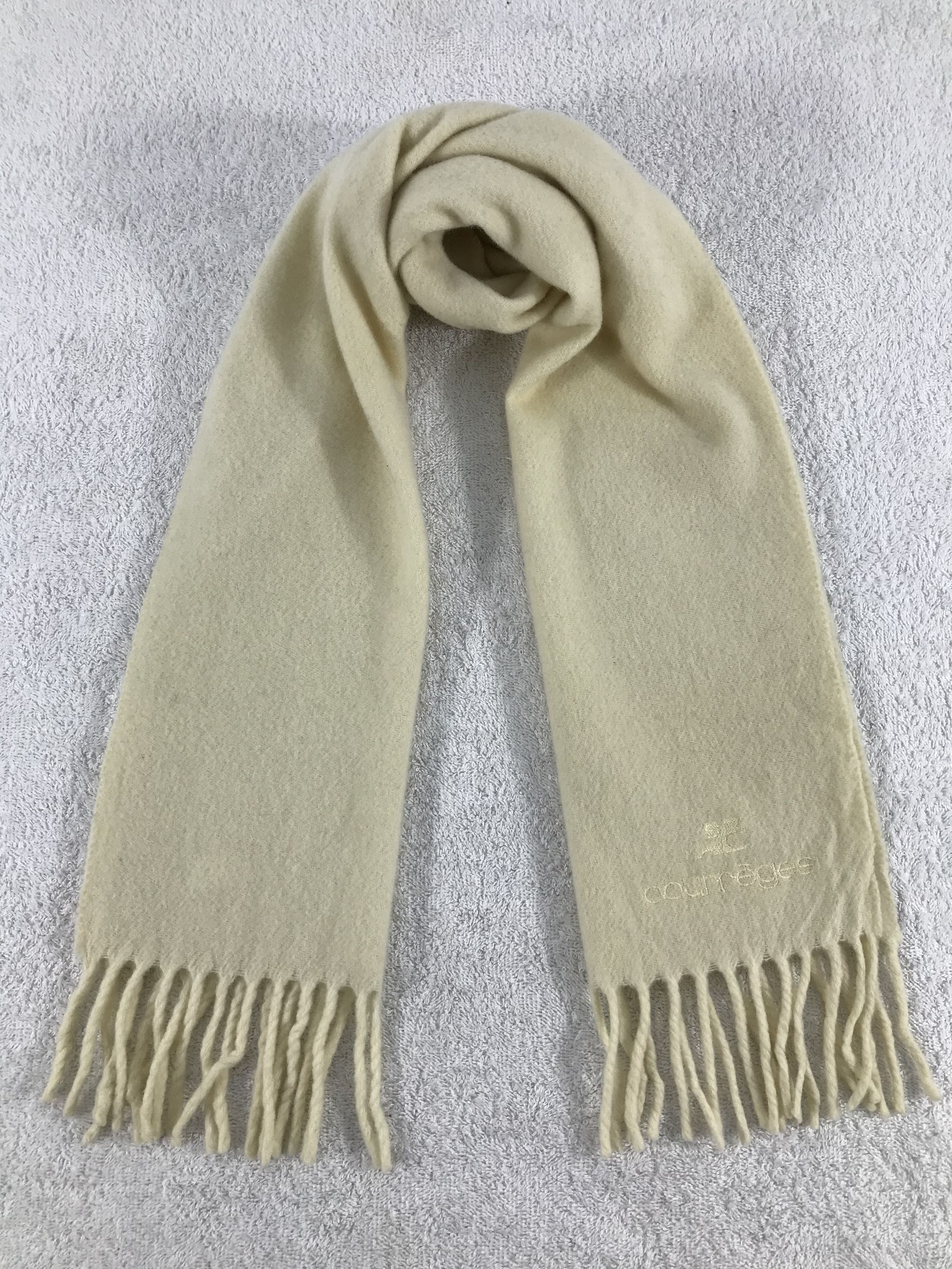 Courreges × Vintage Courreges Scarf / Muffler / Neckwear - WW1435 Size ONE SIZE - 1 Thumbnail