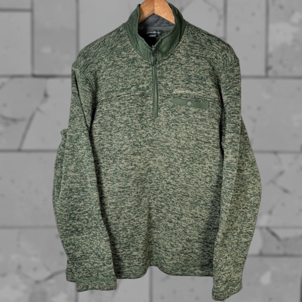 Eddie Bauer VINTAGE Eddie Bauer Green Half Zip Jacket Mens M Green Zip Jacket Mens M Size US M / EU 48-50 / 2 - 1 Thumbnail