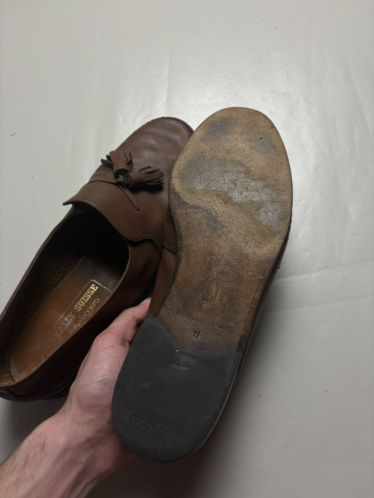 Bally Vintage Bally Leather Loafers Size US 11 / EU 44 - 7 Thumbnail