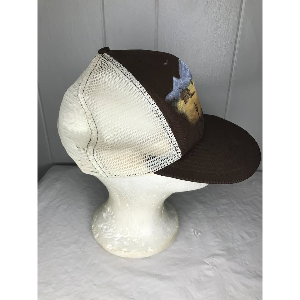 Vintage Vintage Hand Painted Country Trucker Mesh snapback hat cap Size ONE SIZE - 2 Thumbnail