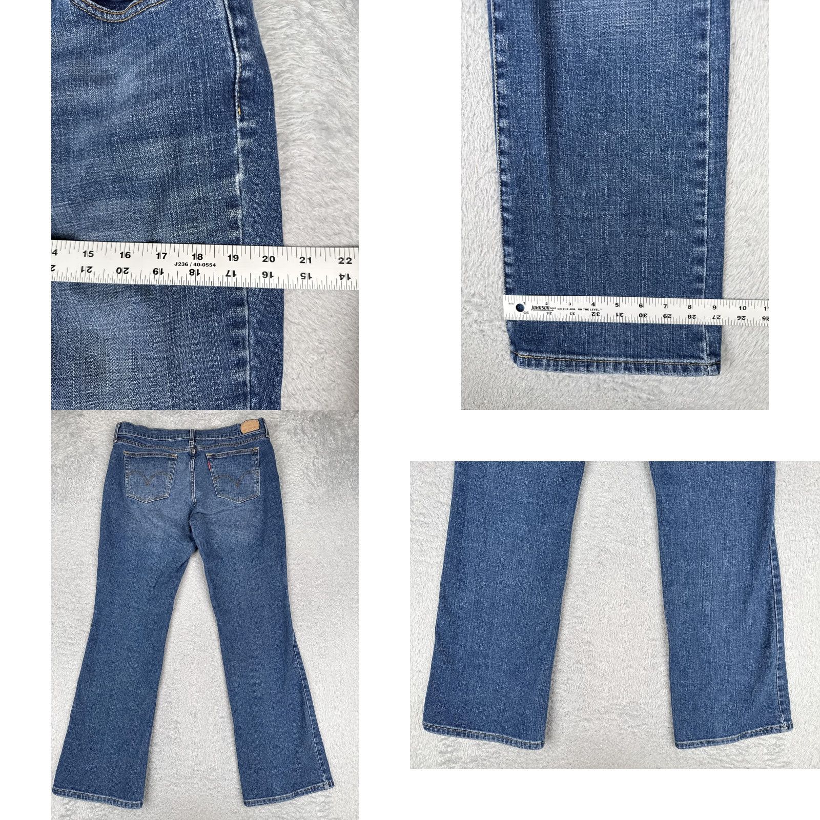 Levi's Levi's Jeans Bootcut Womens 14 Blue Med Wash Mid Rise Stretch Denim 34x31 Size 36" / US 14 / IT 50 - 9 Thumbnail