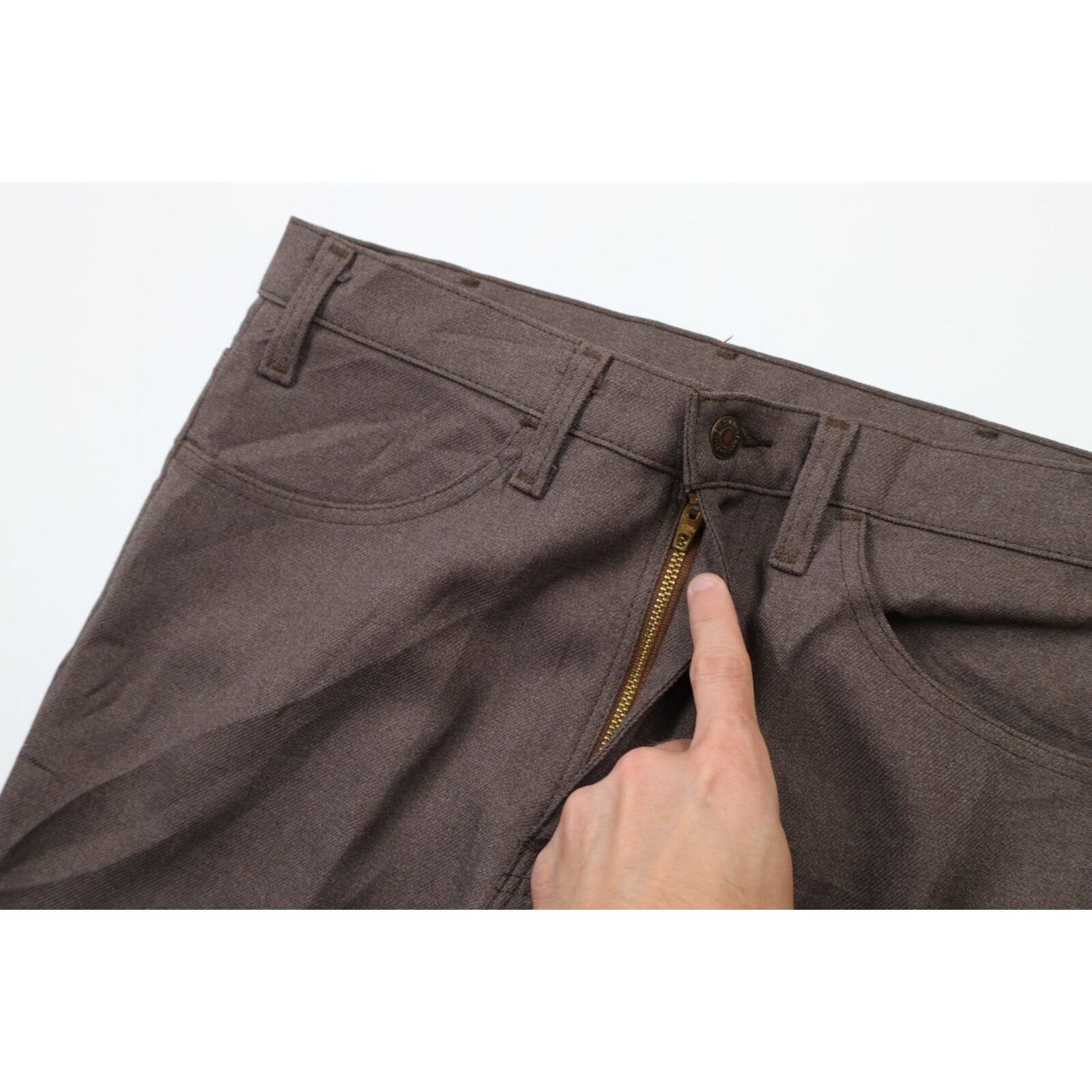Levi's × Vintage Vintage 90s Levis Wide Leg Knit Chino Pants 33x30 Size US 33 - 5 Thumbnail
