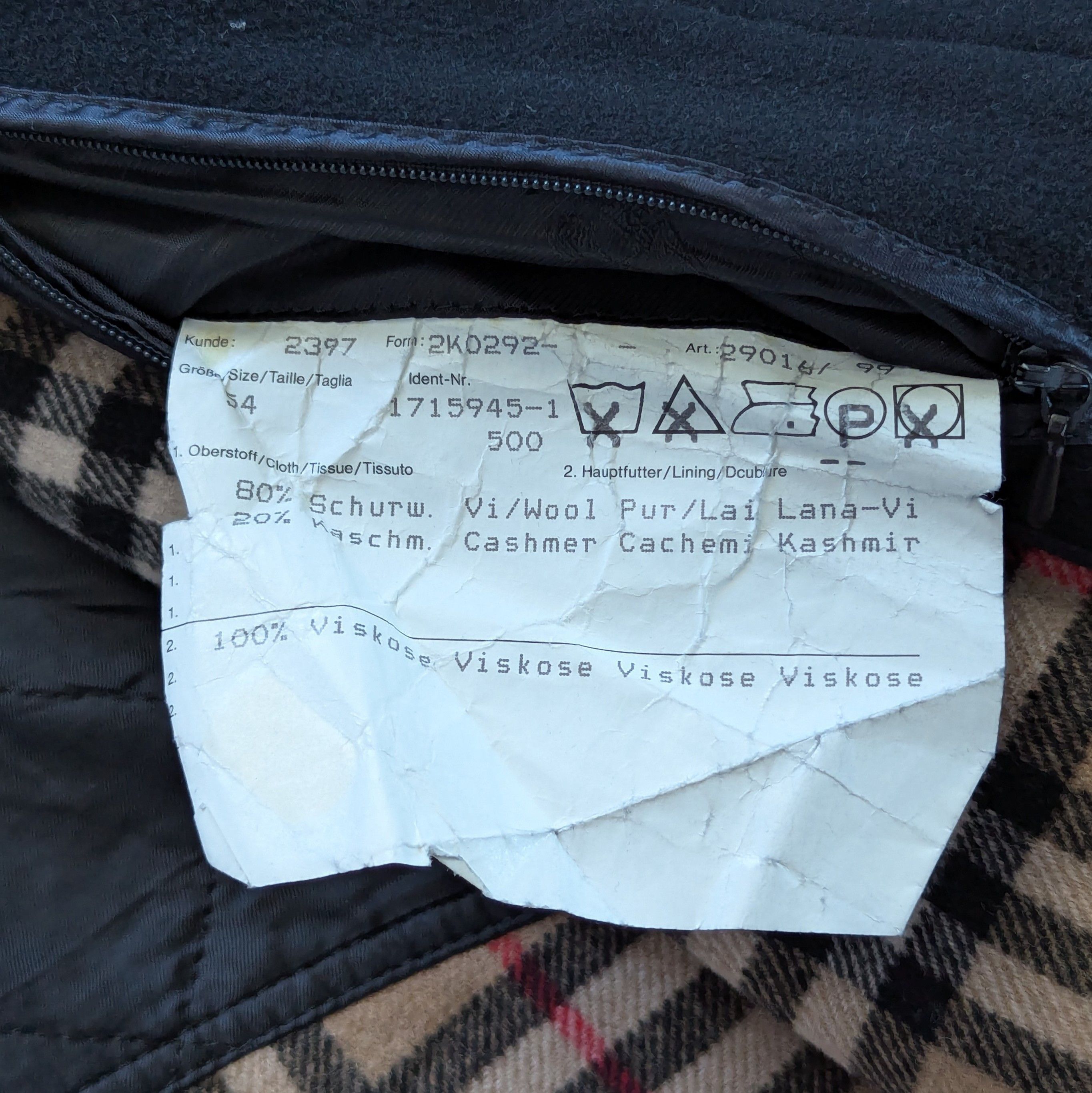 Burberry Vintage BURBERRYS Wool Cashmere Men's Coat + Novachek Lining Size US L / EU 52-54 / 3 - 11 Thumbnail