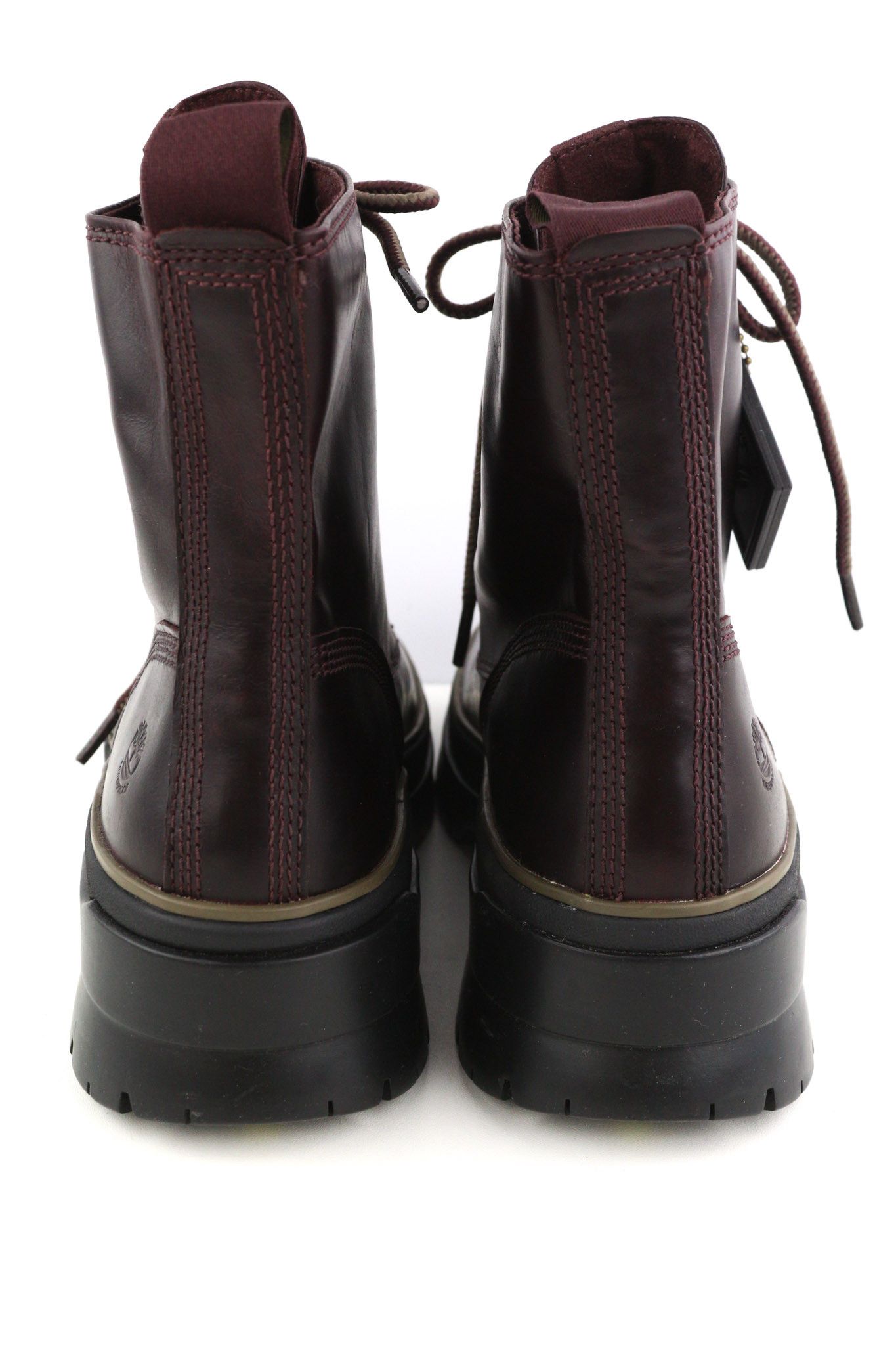 Timberland A2F7G UK7/7.5 Dark Leather Mid Top Lace Shoes 82398 Size US 9.5 / IT 39.5 - 8 Thumbnail