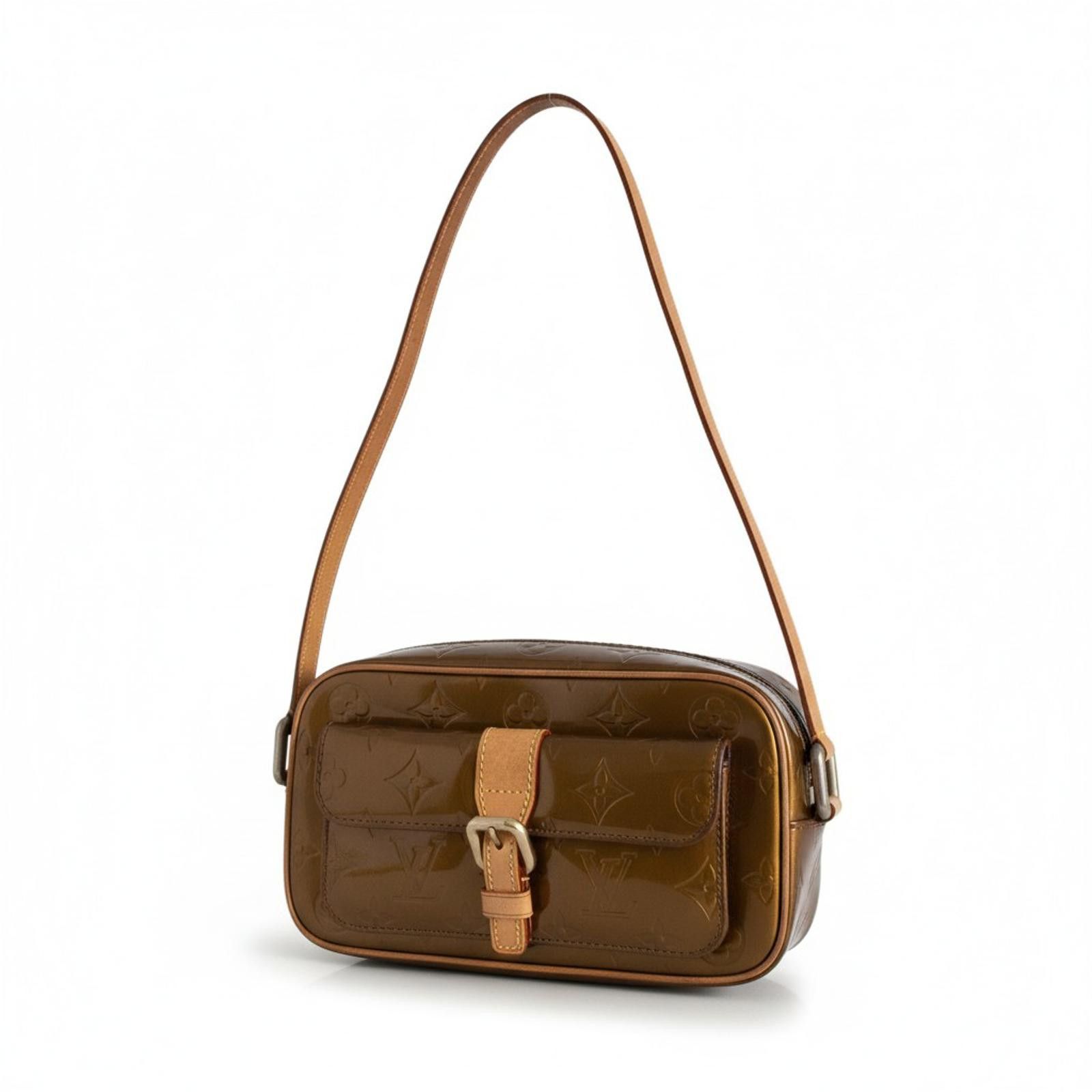 Louis Vuitton Louis Vuitton - Vernis Leather Crossbody Bag Brown Size ONE SIZE - 1 Thumbnail