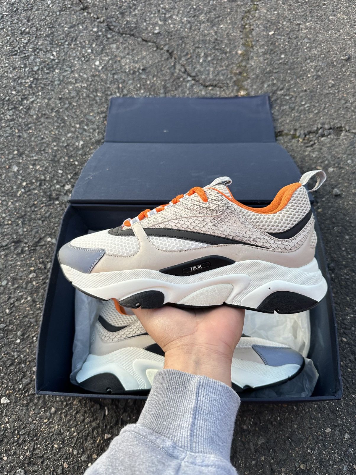 Dior Dior B22 Orange Snake Skin Size US 10 / EU 43 - 7 Thumbnail