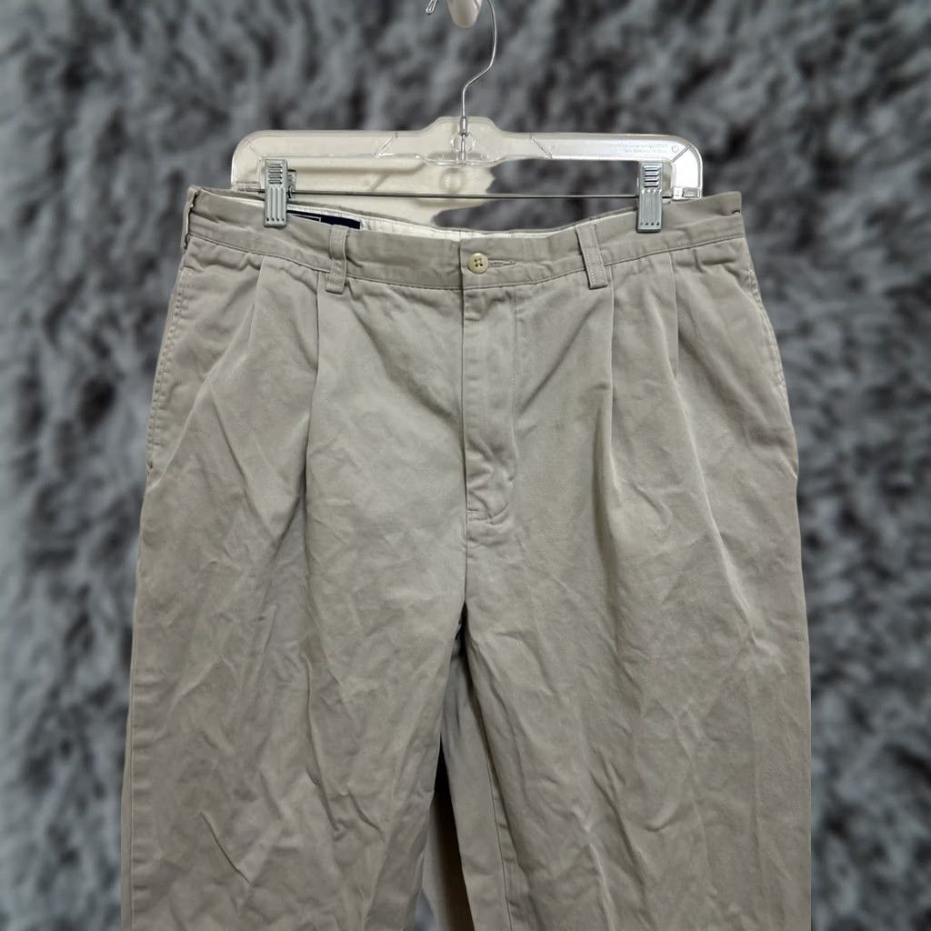 Polo Ralph Lauren VINTAGE Polo Ralph Lauren Hammond Pants Mens Trousers Chino Beige 34x30 Regular Canvas Cotton Pockets Zip Size US S / EU 44-46 / 1 - 1 Thumbnail