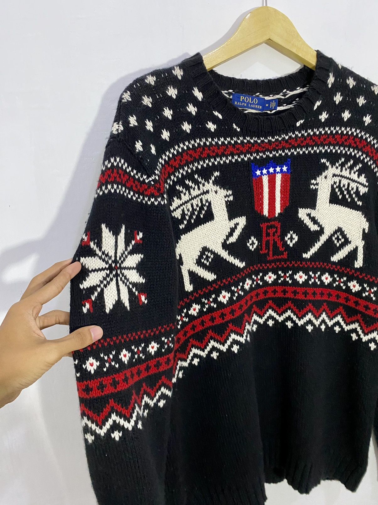 Polo Ralph Lauren × Ralph Lauren × Vintage 💥Aztec💥Ralph Lauren Classic Knitwear Size US L / EU 52-54 / 3 - 9 Thumbnail