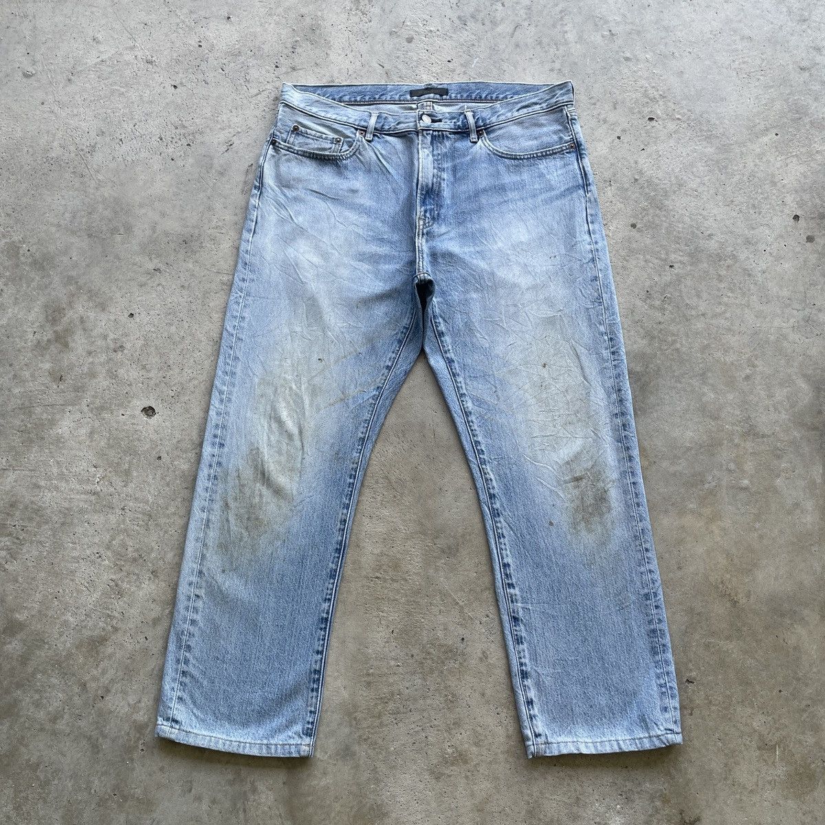 Japanese Brand W36x27 Vintage Japanese Faded Wash Jeans Denim Pants Size US 36 / EU 52 - 1 Thumbnail