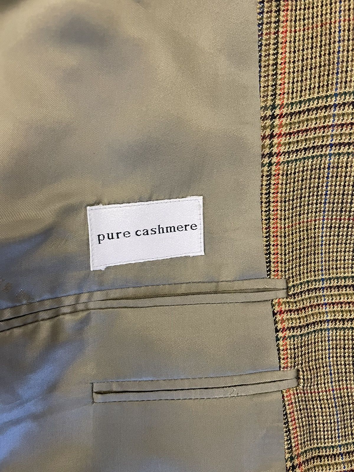Alfred Dunhill Check Print Cashmere Jacket Size 42L - 6 Thumbnail