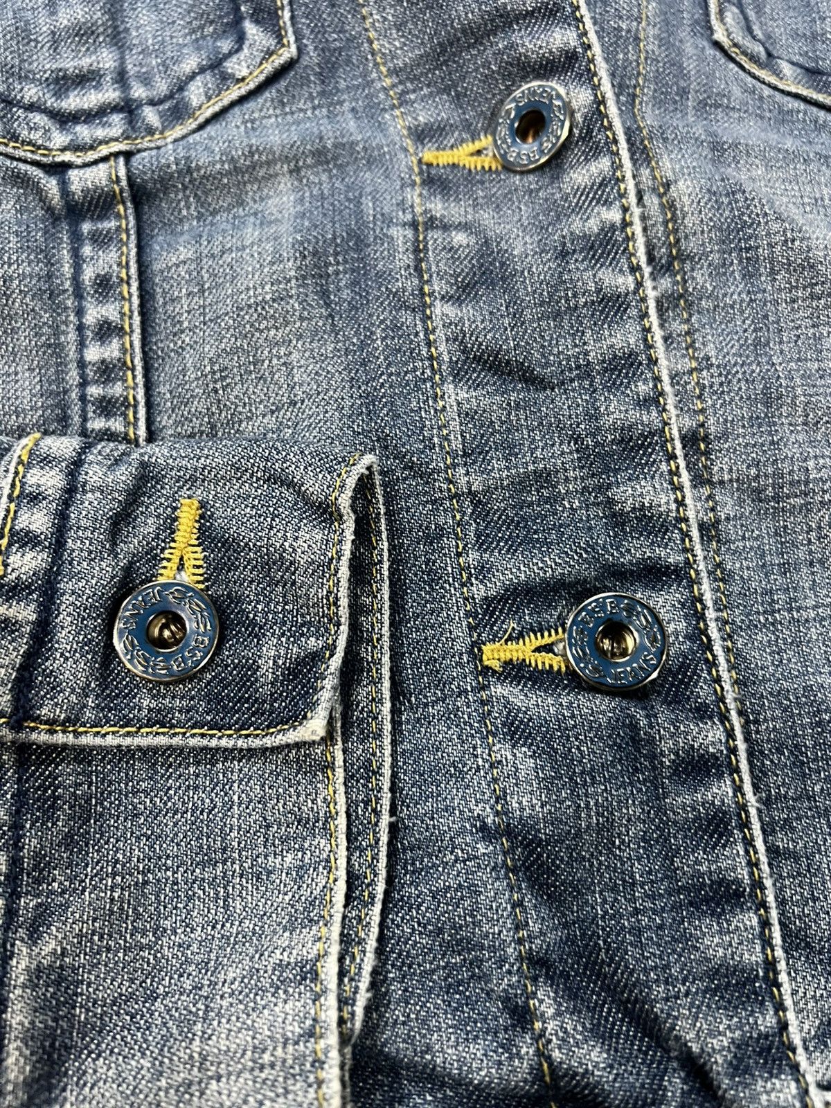 Japanese Brand BSB Japanese Koi Fish Embroidered Denim Jacket Size US S / EU 44-46 / 1 - 6 Thumbnail