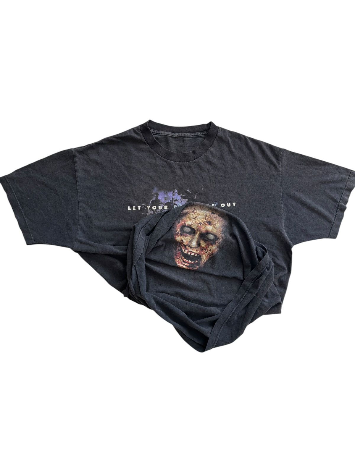 Nintendo Vintage Resident Evil Reversible Zombie Face Tee Shirt Size US XL / EU 56 / 4 - 3 Thumbnail