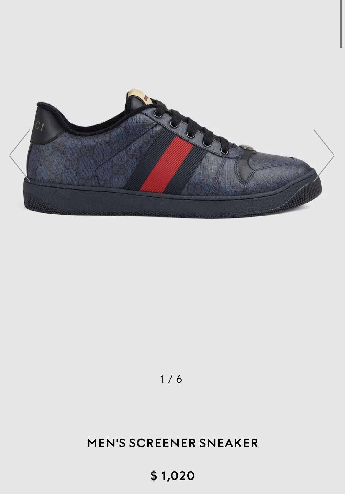 Gucci Gucci Sneaker Screener Size US 8 / EU 41 - 1 Thumbnail