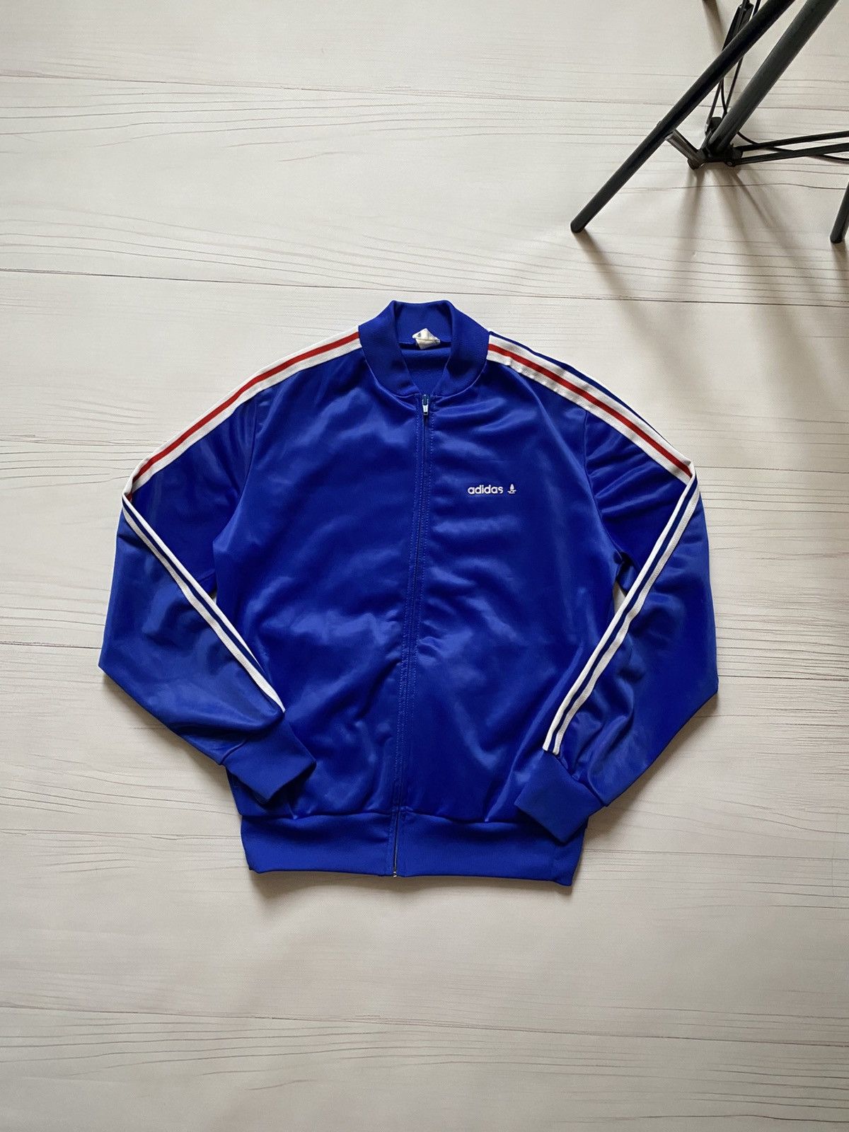 Vintage Retro Adidas Ventex France 80’s track jacket soccer