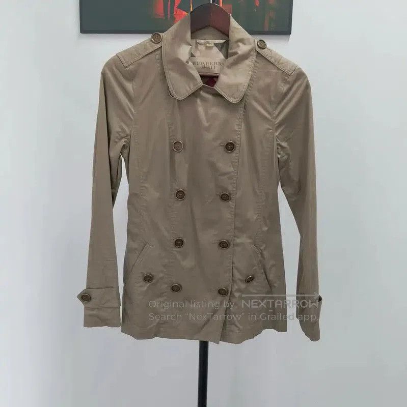 Burberry Burberry M Size Spring Autumn Light Beige Short Trench. Size M / US 6-8 / IT 42-44 - 1 Thumbnail
