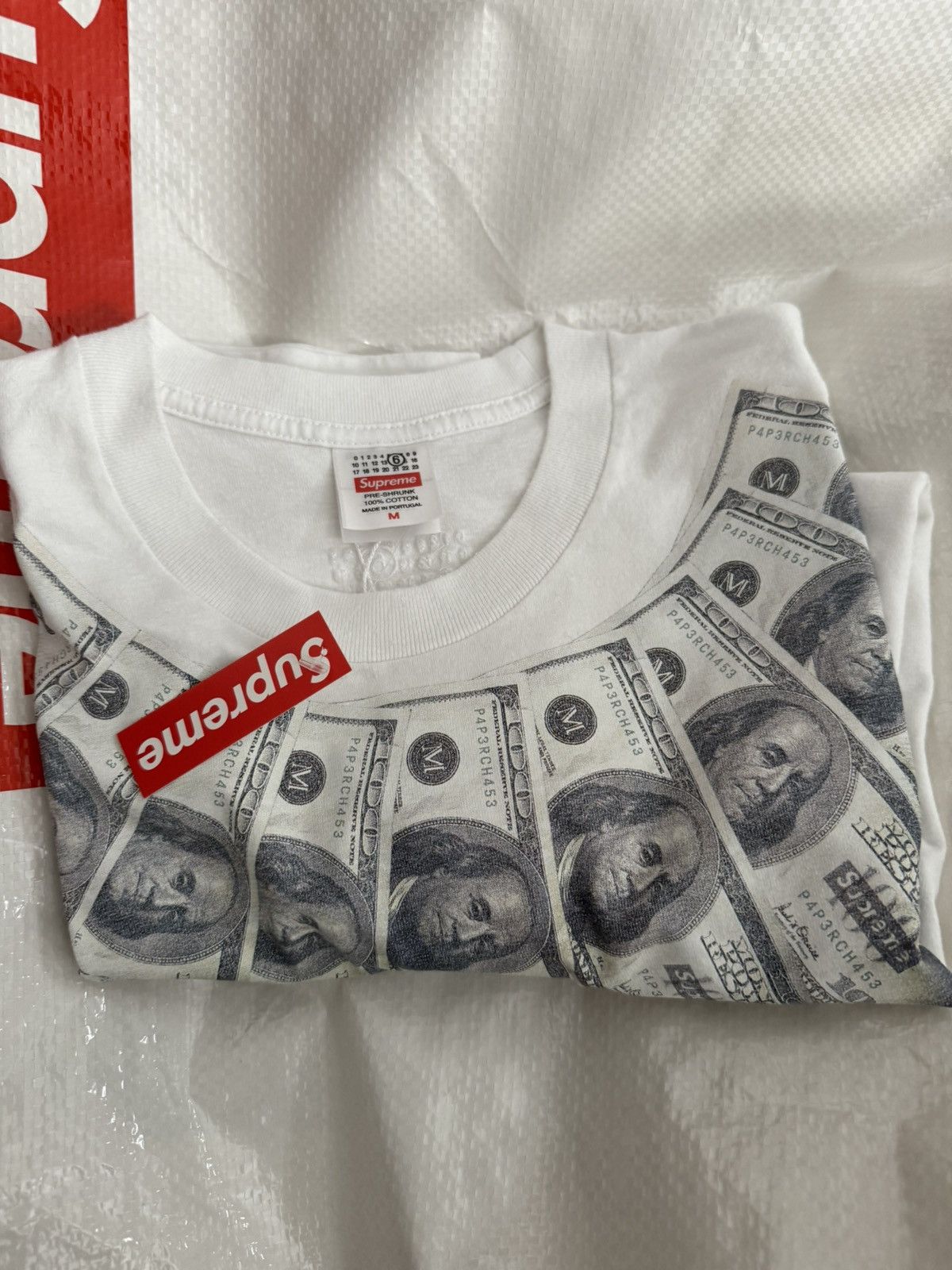 Supreme MM6 Maison Margiela Money S/S Top size Medium White