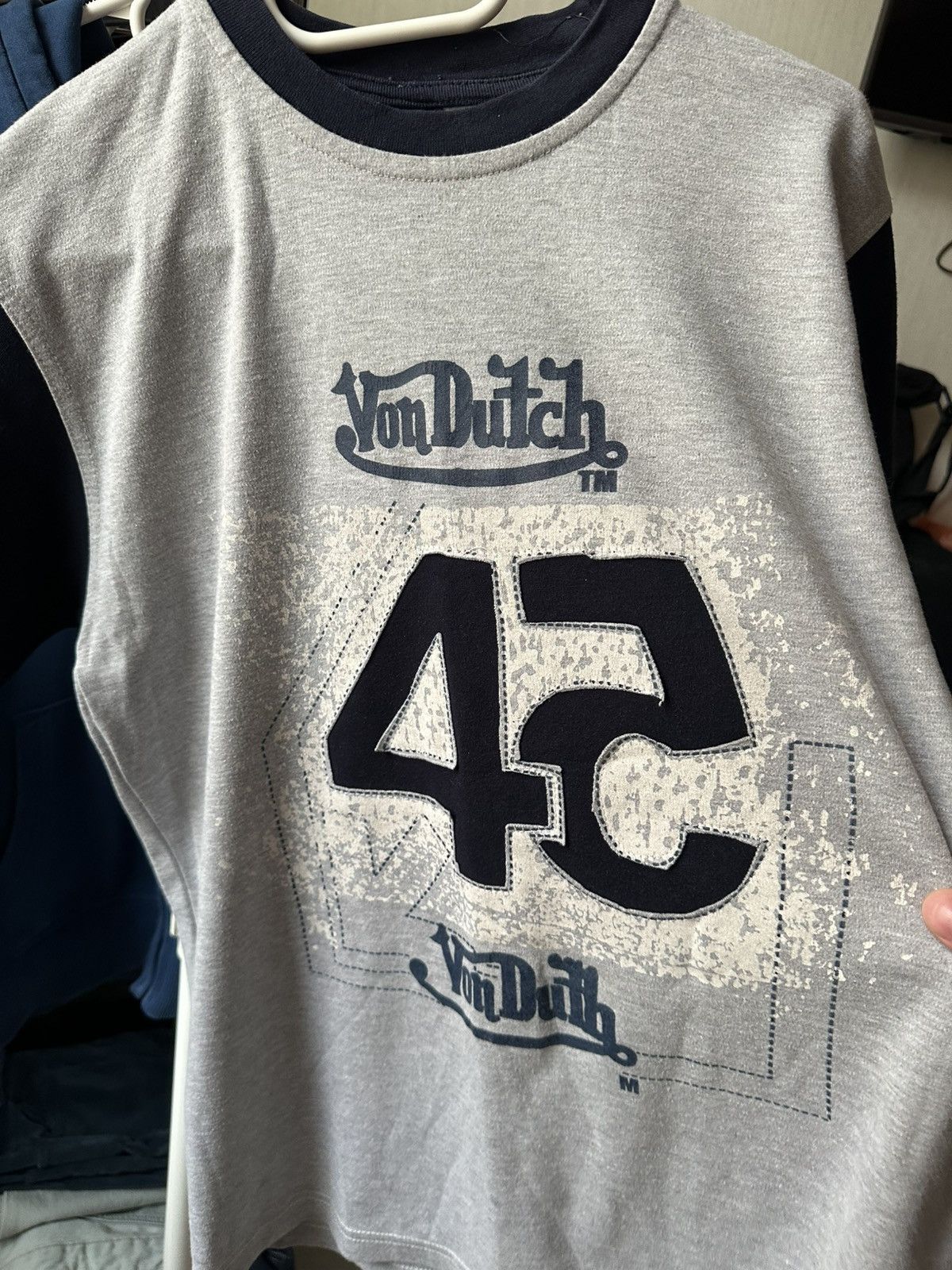 Von Dutch Vintage Von Dutch tee big logo beige size M logo Y2K Size US M / EU 48-50 / 2 - 2 Thumbnail