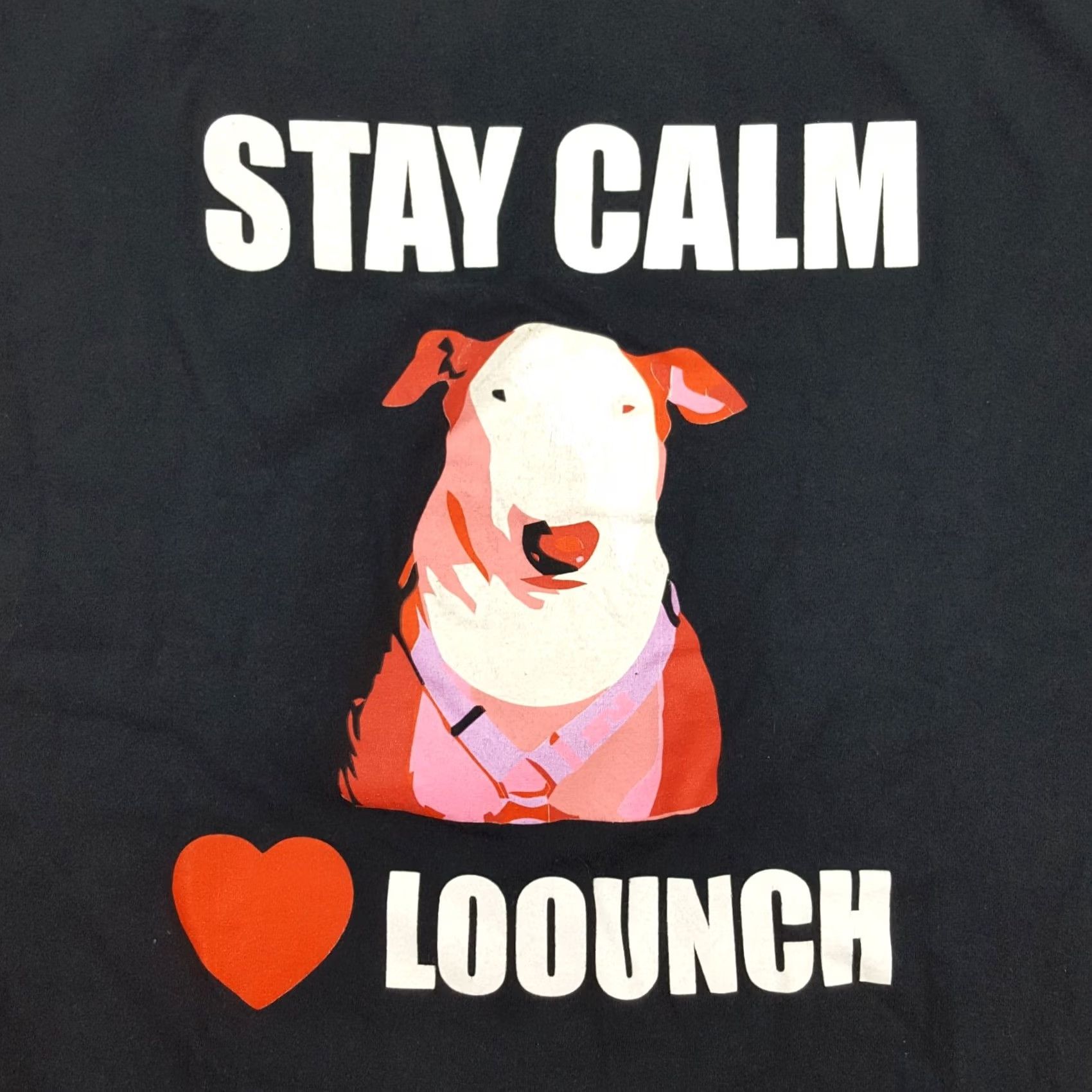 Hanes VINTAGE Hanes T-Shirt Bull Terrier Love Dog Loounch XL Black Distressed Graphic Print Men Size XL 90s Y2K Animals Retro Shirt Size US XL / EU 56 / 4 - 3 Thumbnail