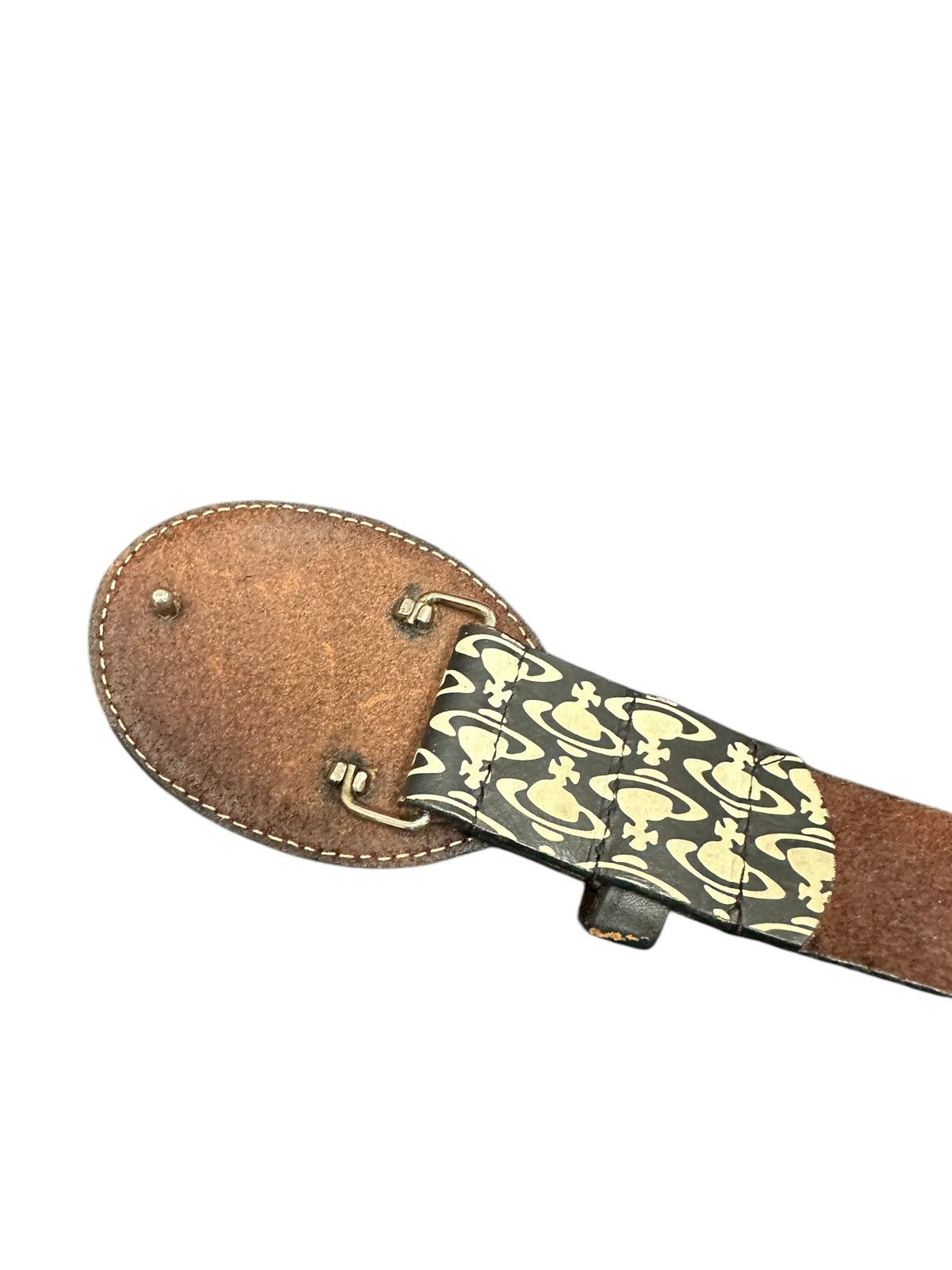 Vivienne Westwood Vivienne Westwood Buckle Leather Belt Fullprint Size 34 - 3 Thumbnail