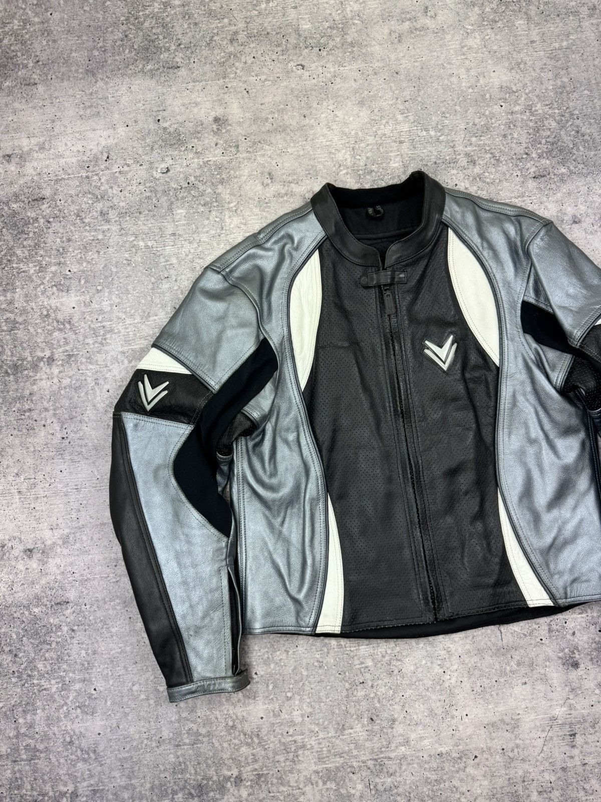 Vintage Vintage Frank Thomas Genuine Leather Racing Moto Jacket XL Size US XL / EU 56 / 4 - 2 Thumbnail