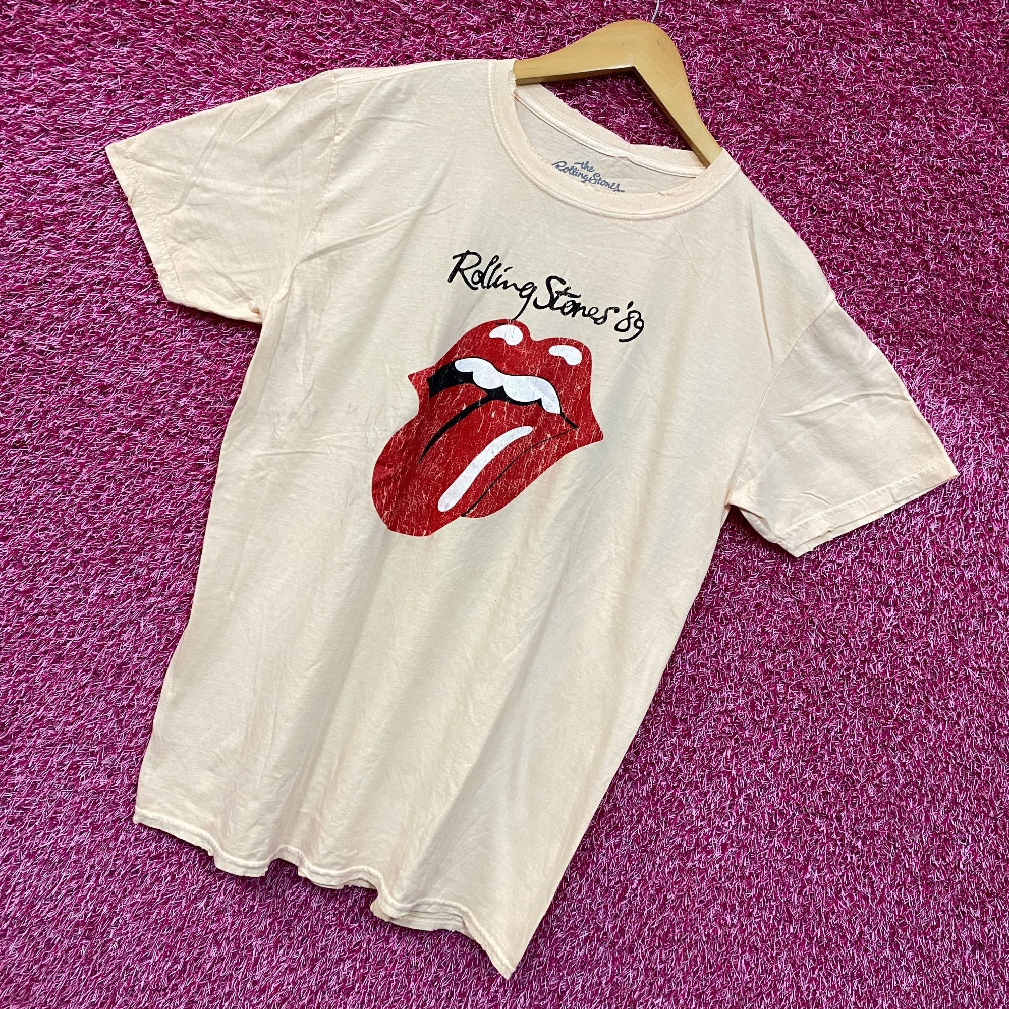 The Rolling Stones The Rolling Stones Hot Lips Cream Tshirt size Large Size US L / EU 52-54 / 3 - 3 Thumbnail