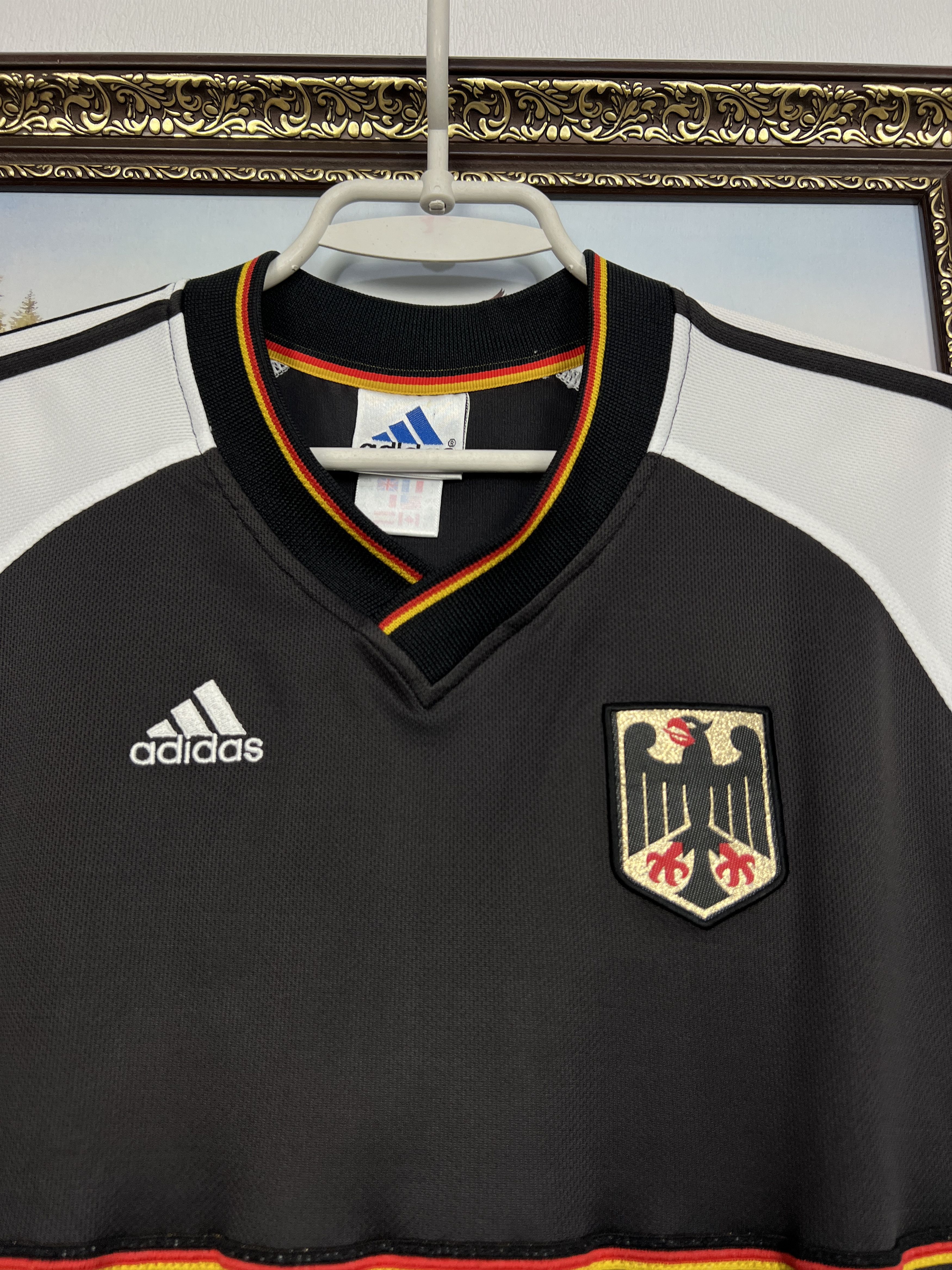 Adidas Vintage 90's Adidas Germany Deutschland Shirt Olympics Size US L / EU 52-54 / 3 - 3 Thumbnail