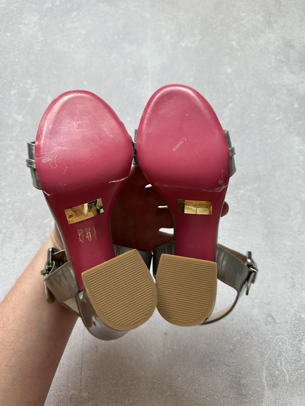 Versace versace 1969 shoes women platform metallic 38 made in Italy Size US 8 / IT 38 - 6 Thumbnail