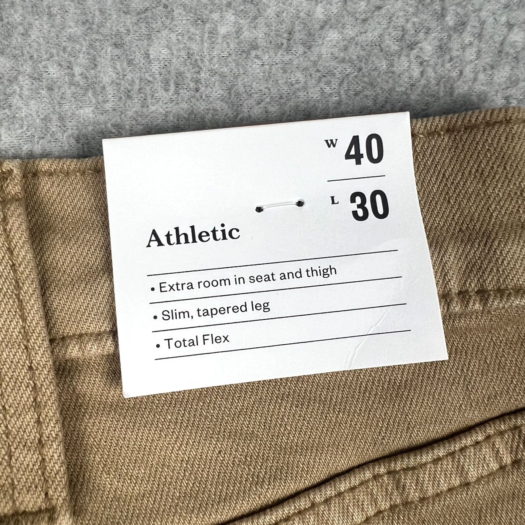 Vintage Goodfellow Target Slim Jeans Mens 40x30 Beige NEW Athletic Stretch Flex Denim Size US 40 / EU 56 - 4 Thumbnail