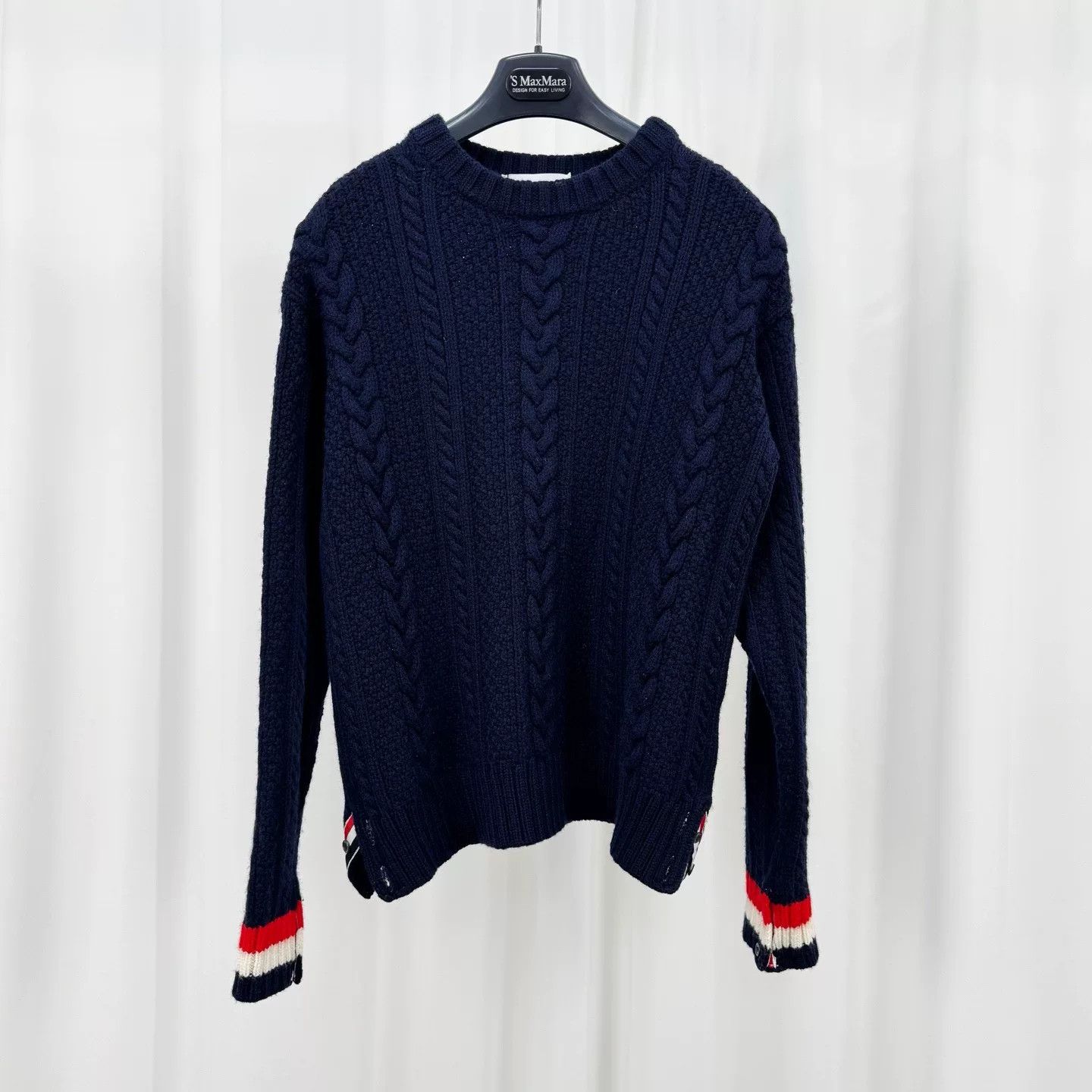 Thom Browne thom browne cable knit wool sweater Size US S / EU 44-46 / 1 - 1 Thumbnail