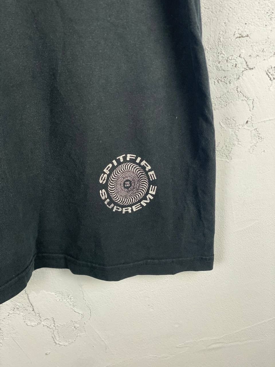 Spitfire × Supreme Black Vintage Supreme Spitfire Classic Swirl Faded Tee Size US M / EU 48-50 / 2 - 8 Thumbnail