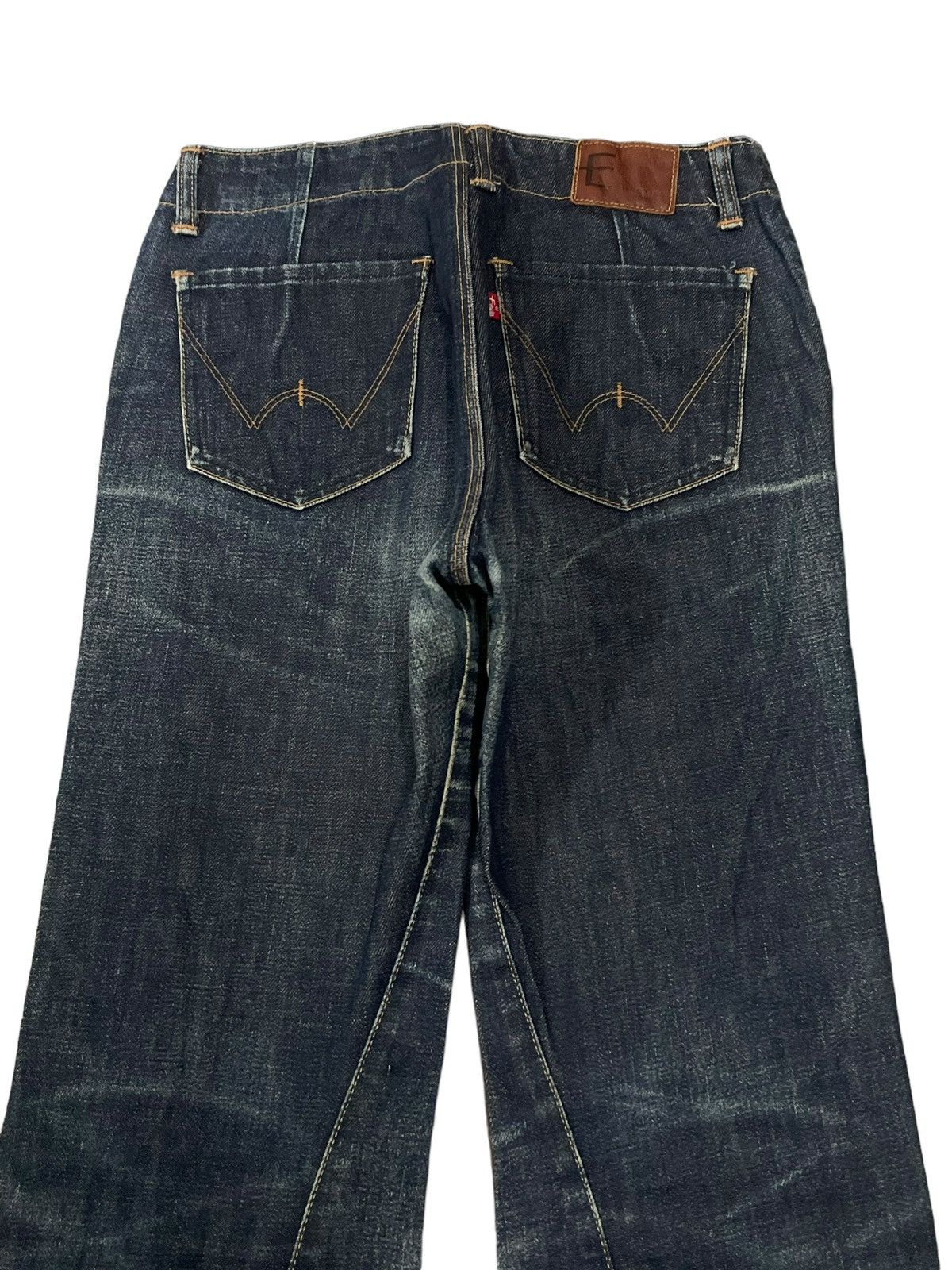 Edwin Vintage Edwin E Function Fade Wash Twisted Style Flare Jeans Size US 29 - 8 Thumbnail