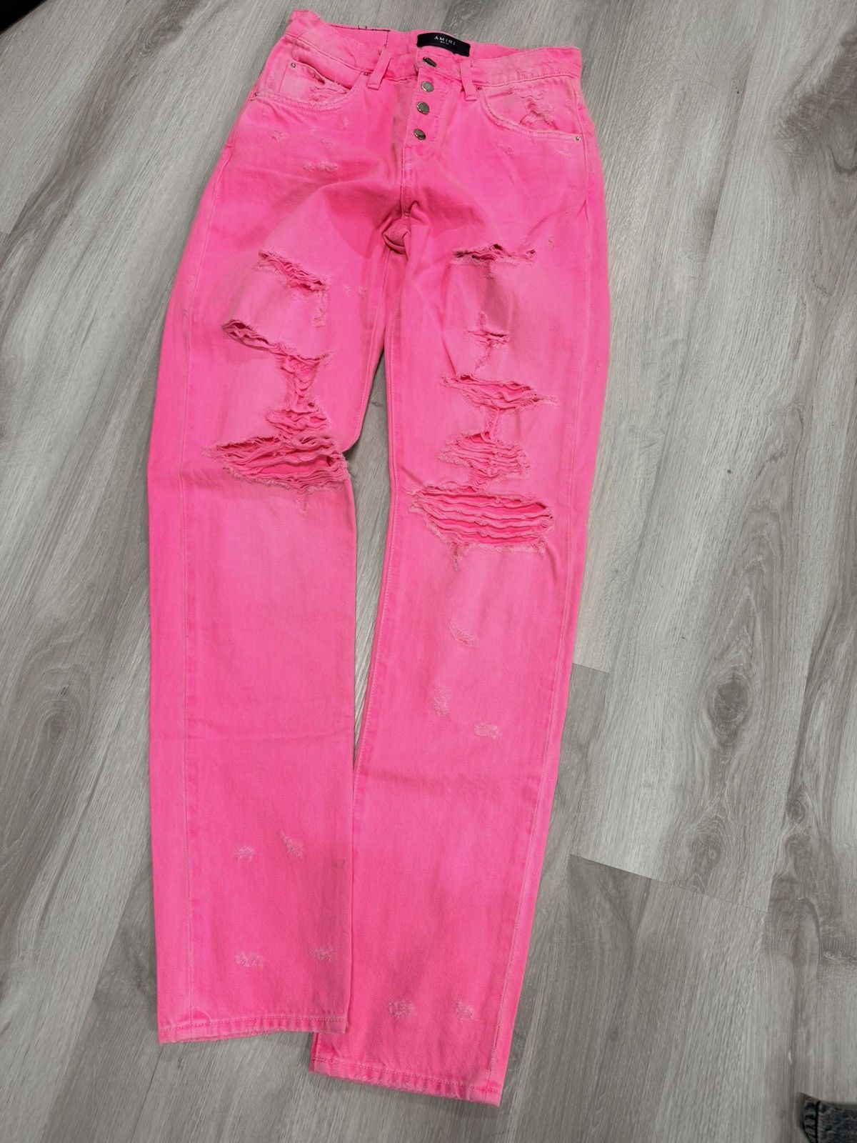 Amiri Amiri Jeans Pink Size 26" / US 2 / IT 38 - 1 Thumbnail