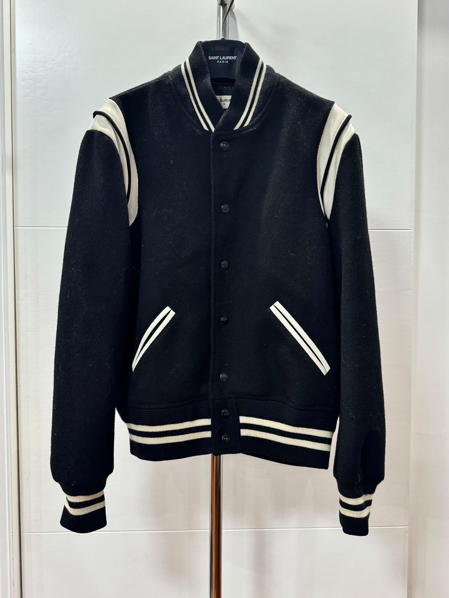Saint Laurent Paris Saint Laurent 13FW Varsity Jacket Size US M / EU 48-50 / 2 - 1 Thumbnail
