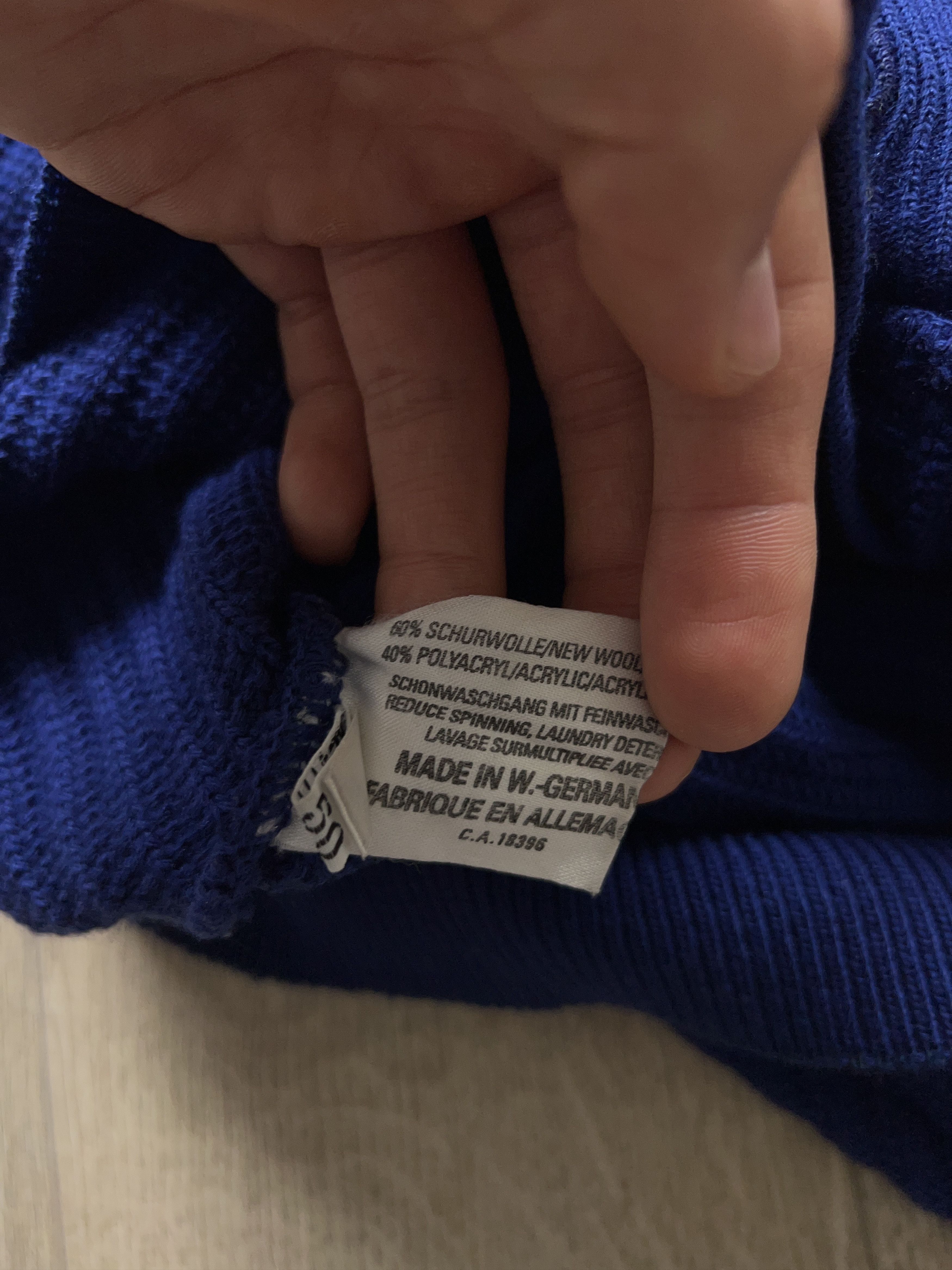 Carlo Colucci × Vintage Mens Carlo Colucci Cardigan Sweater Wool Made in Germany Size US L / EU 52-54 / 3 - 7 Thumbnail