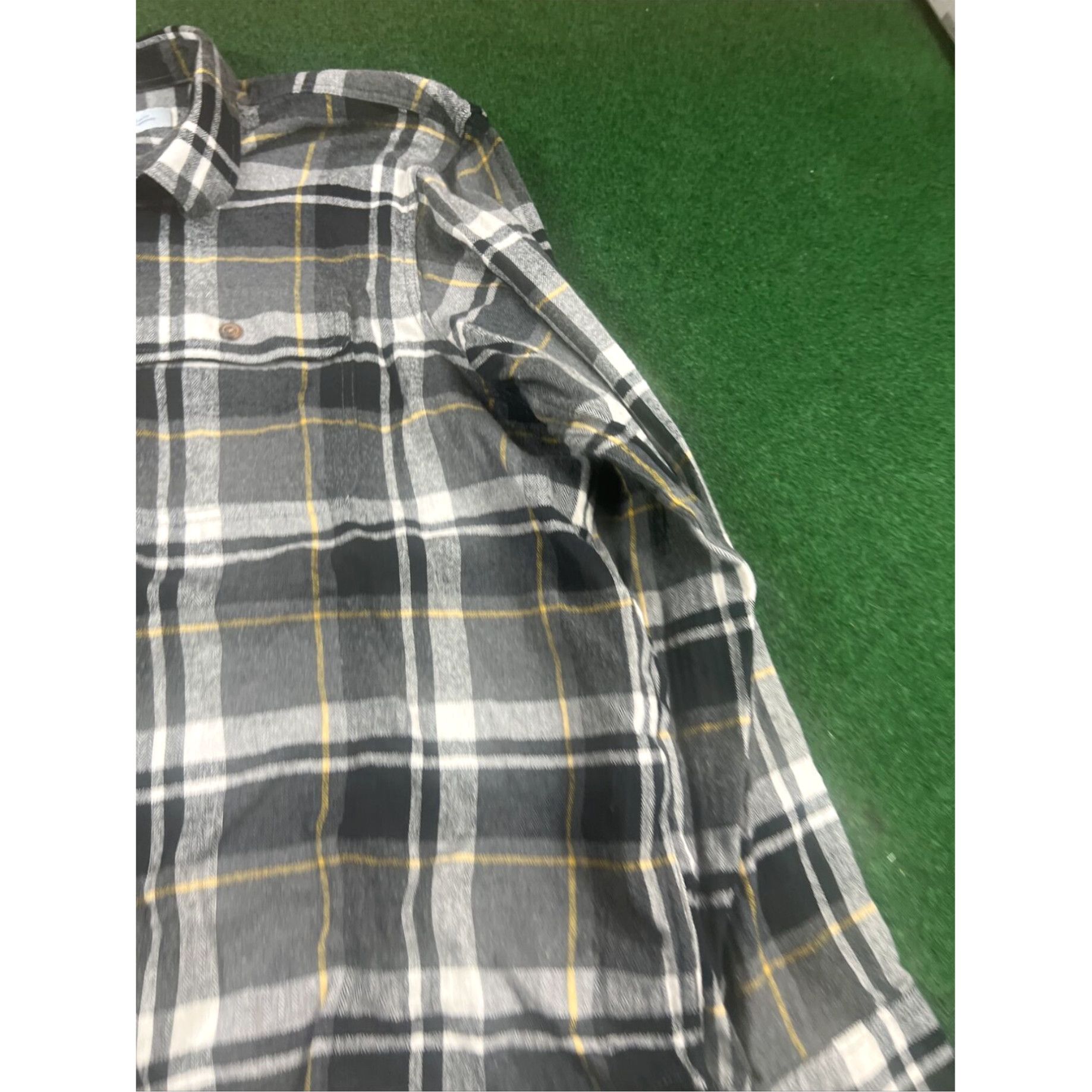 Old Navy Old Navy Button Up Shirt Men's XXL Long Sleeve Pocket Yellow Black Size US XXL / EU 58 / 5 - 3 Thumbnail