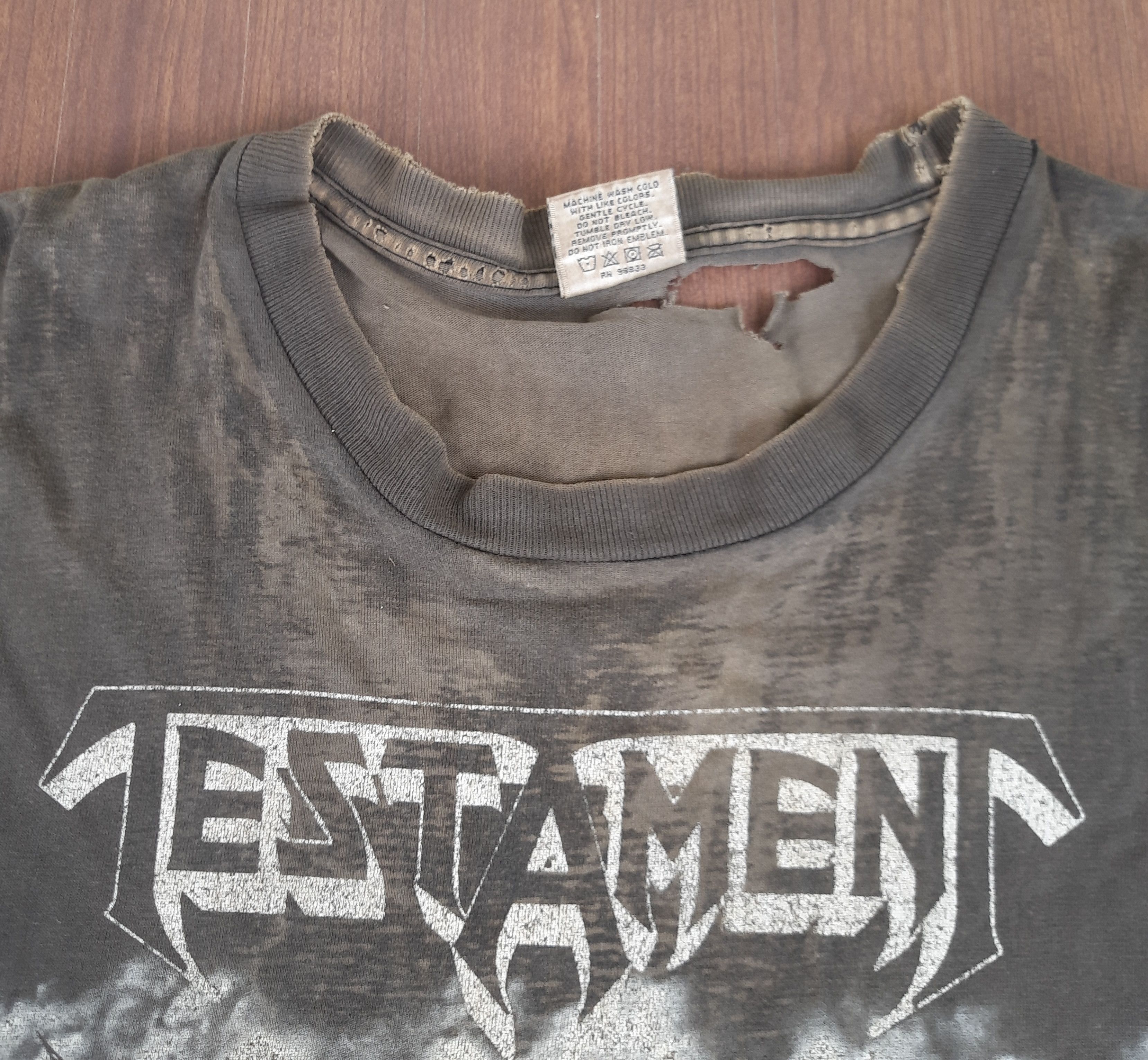 Band Tees Distressed Vintage Y2K TESTAMENT T-Shirt Size US M / EU 48-50 / 2 - 5 Thumbnail