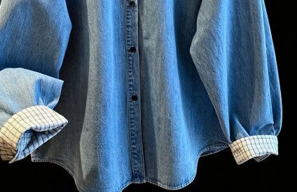 Other Soft Light Blue Denim Shirt Size US M / EU 48-50 / 2 - 3 Thumbnail