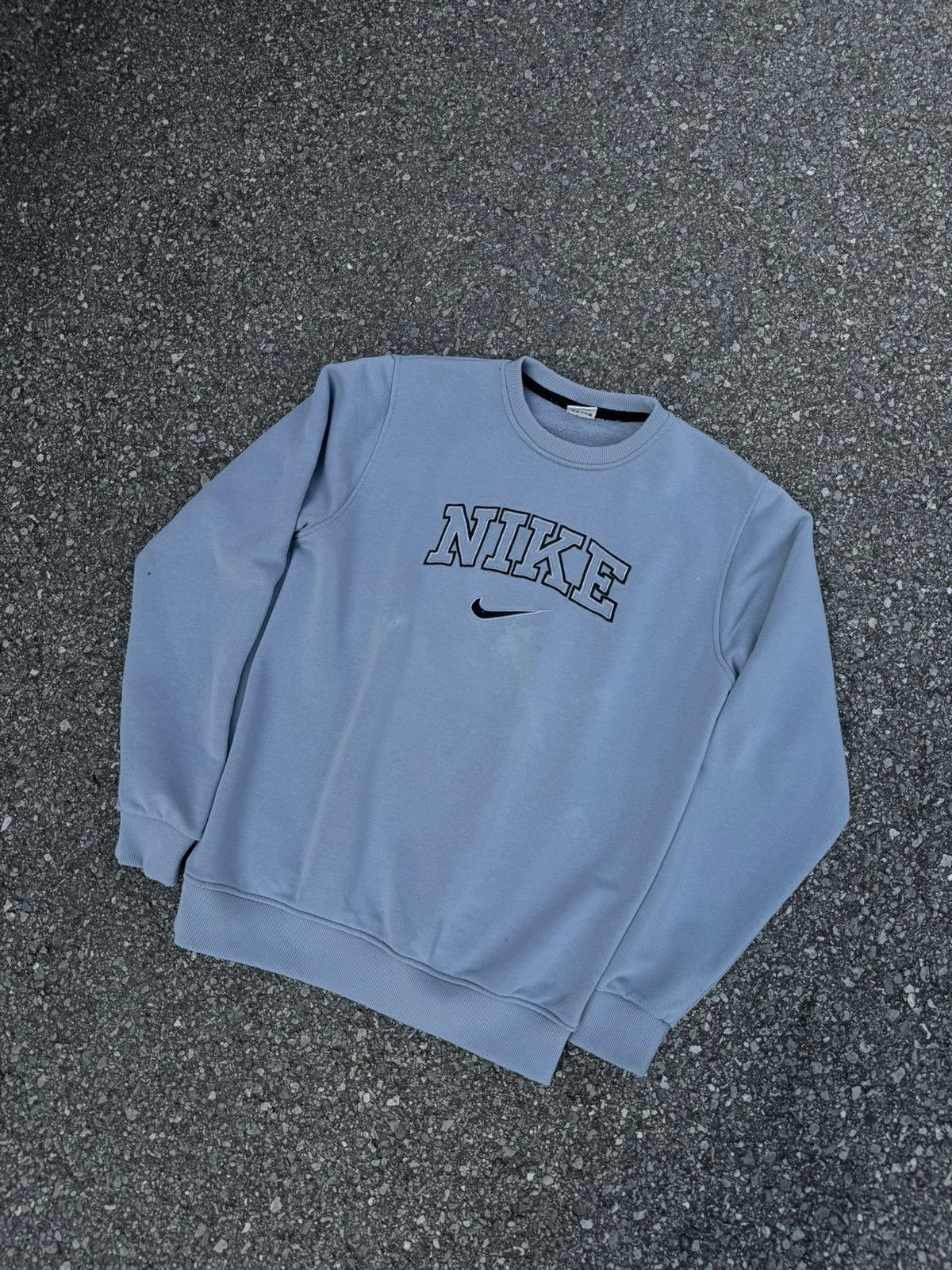 Nike × Vintage Nike Vintage 90s bootleg central swoosh logo boxy crewneck Size US S / EU 44-46 / 1 - 3 Thumbnail