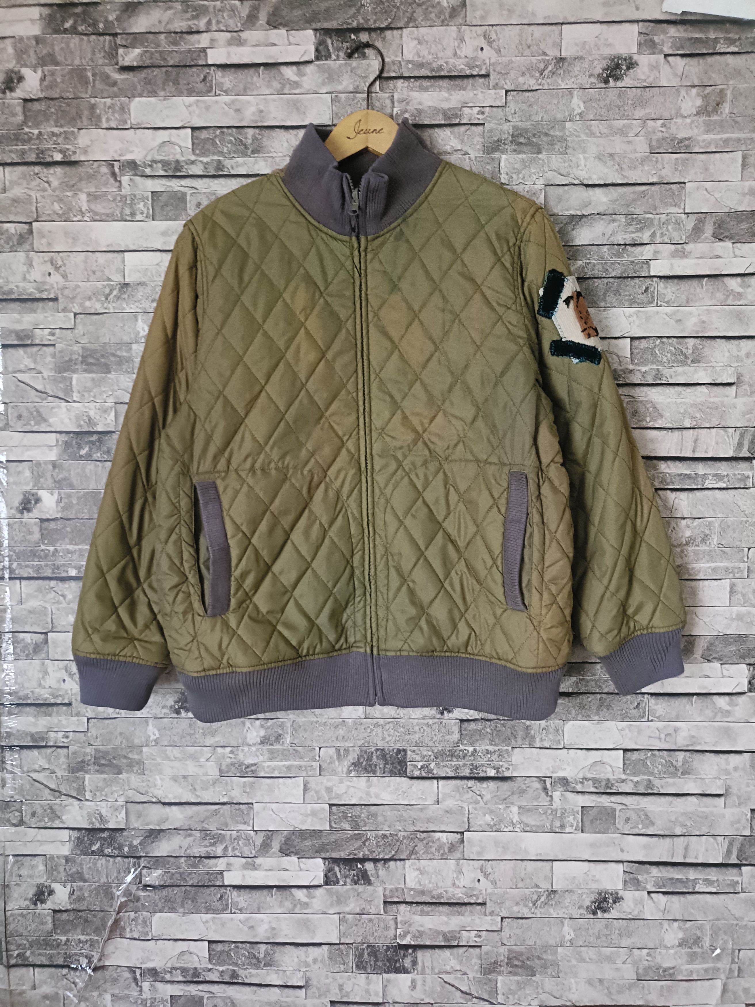 Handmade Vintage reworked patches quilted bomber jacket Size US M / EU 48-50 / 2 - 3 Thumbnail