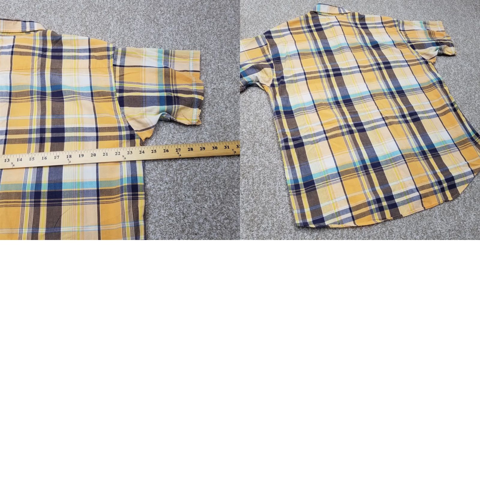 Vintage VINTAGE Panhandle Slim Shirt Mens XL Orange Short Sleeve Plaid Button-Up Casual (Adult) Mens Size US XL / EU 56 / 4 - 8 Thumbnail