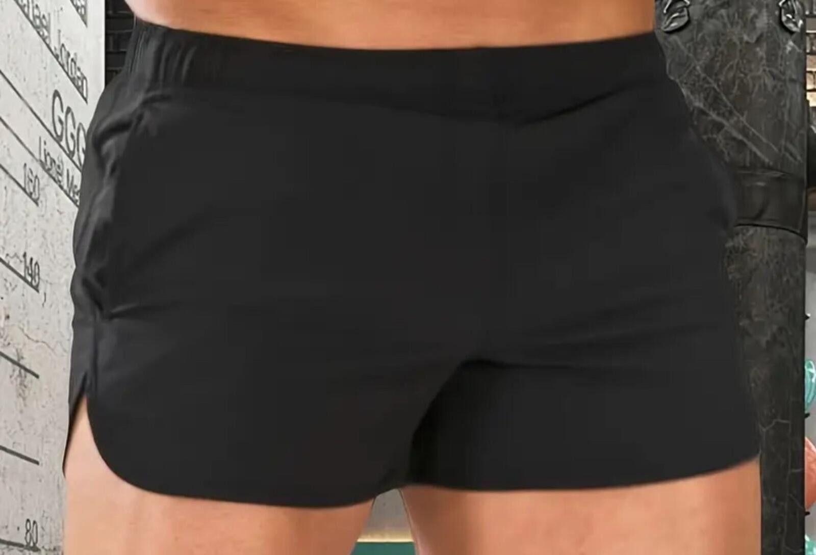 The Unbranded Brand Solid Athletic Shorts Men's Drawstring Slim Fit Sports Size US 34 / EU 50 - 5 Thumbnail