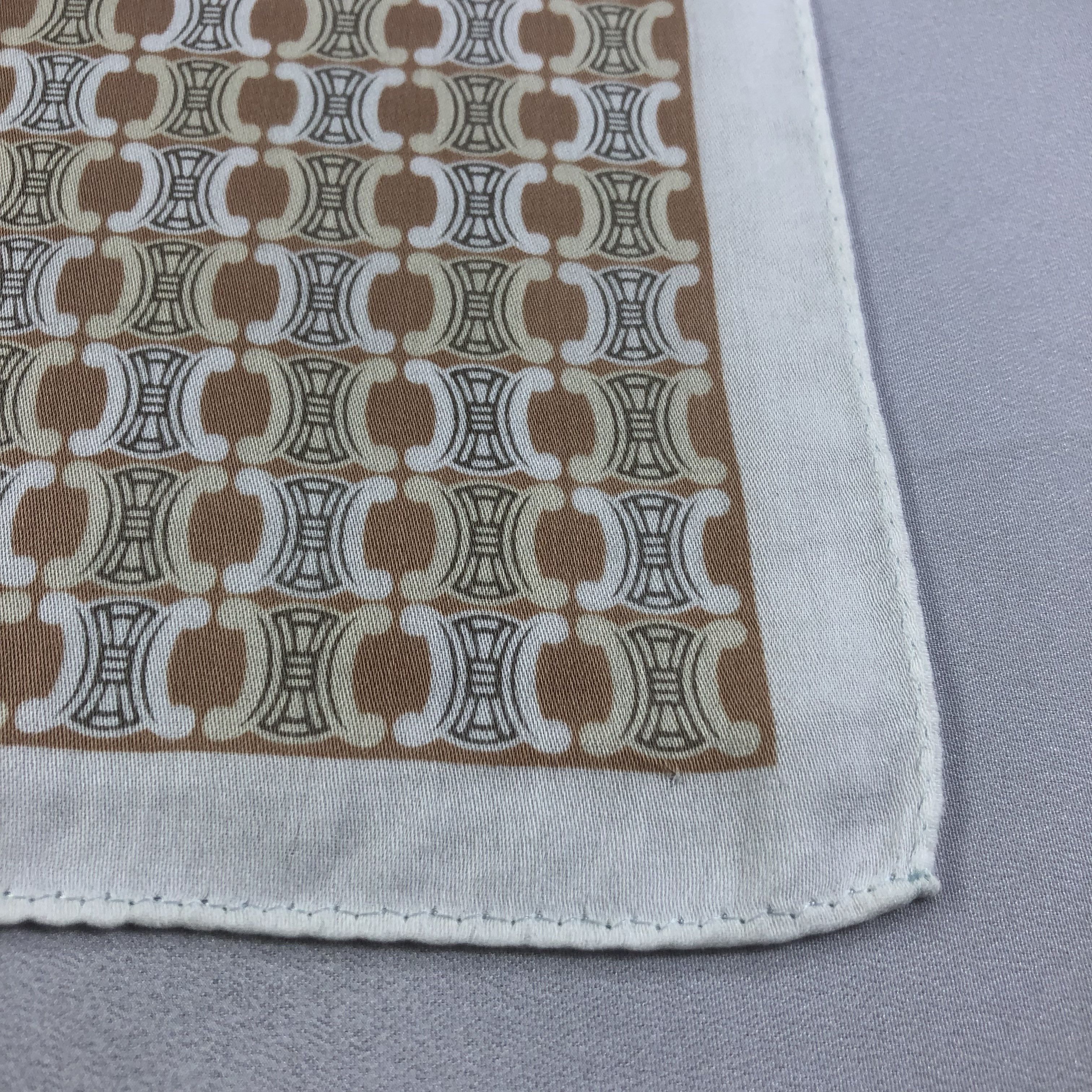 Japanese Brand Celine Handkerchief Neckerchief Bandana H1684 Size ONE SIZE - 4 Thumbnail
