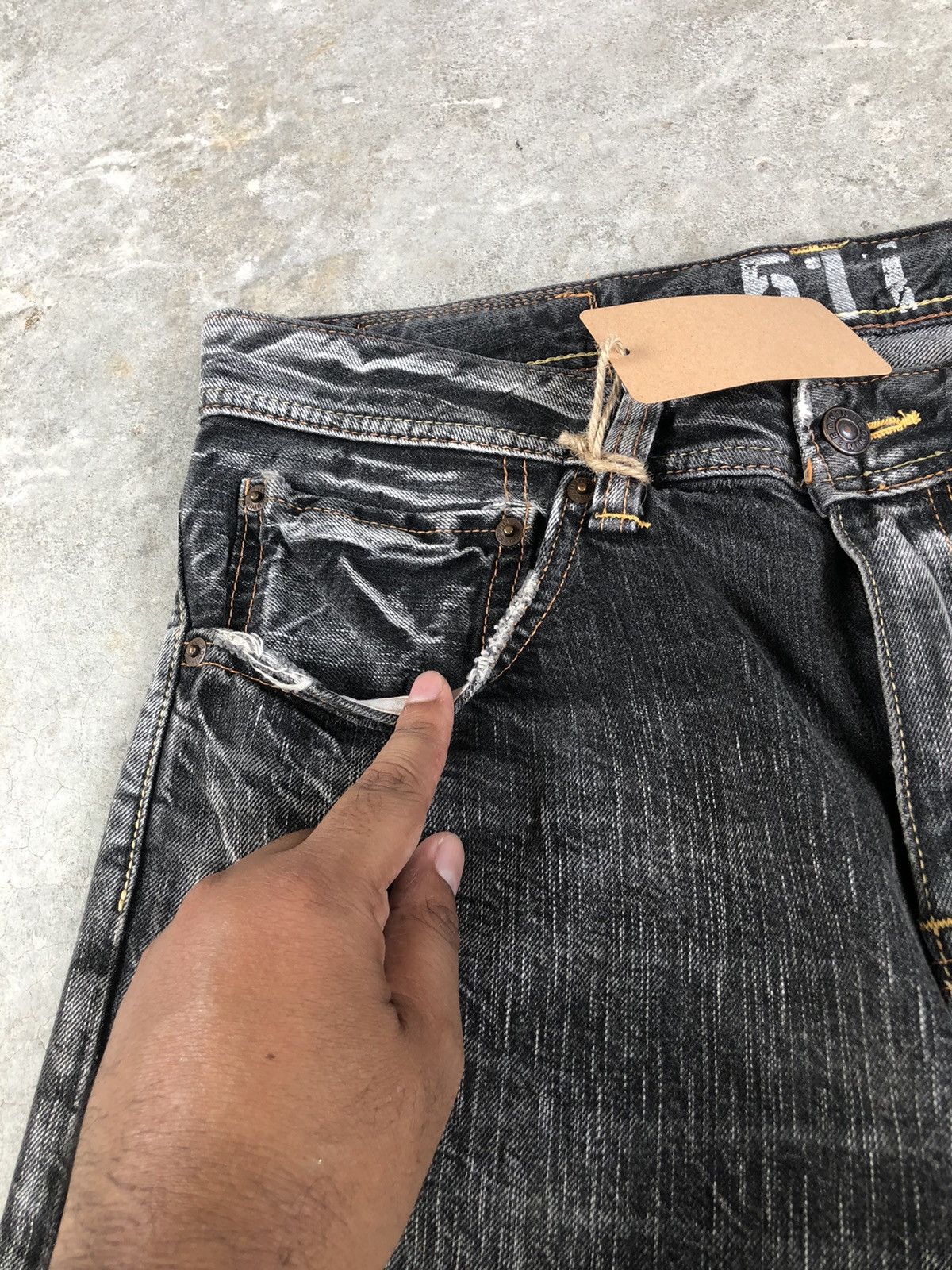 Edwin Japanese Edwin Flared Jeans Distressed Jeans 511 Size US 33 - 14 Thumbnail