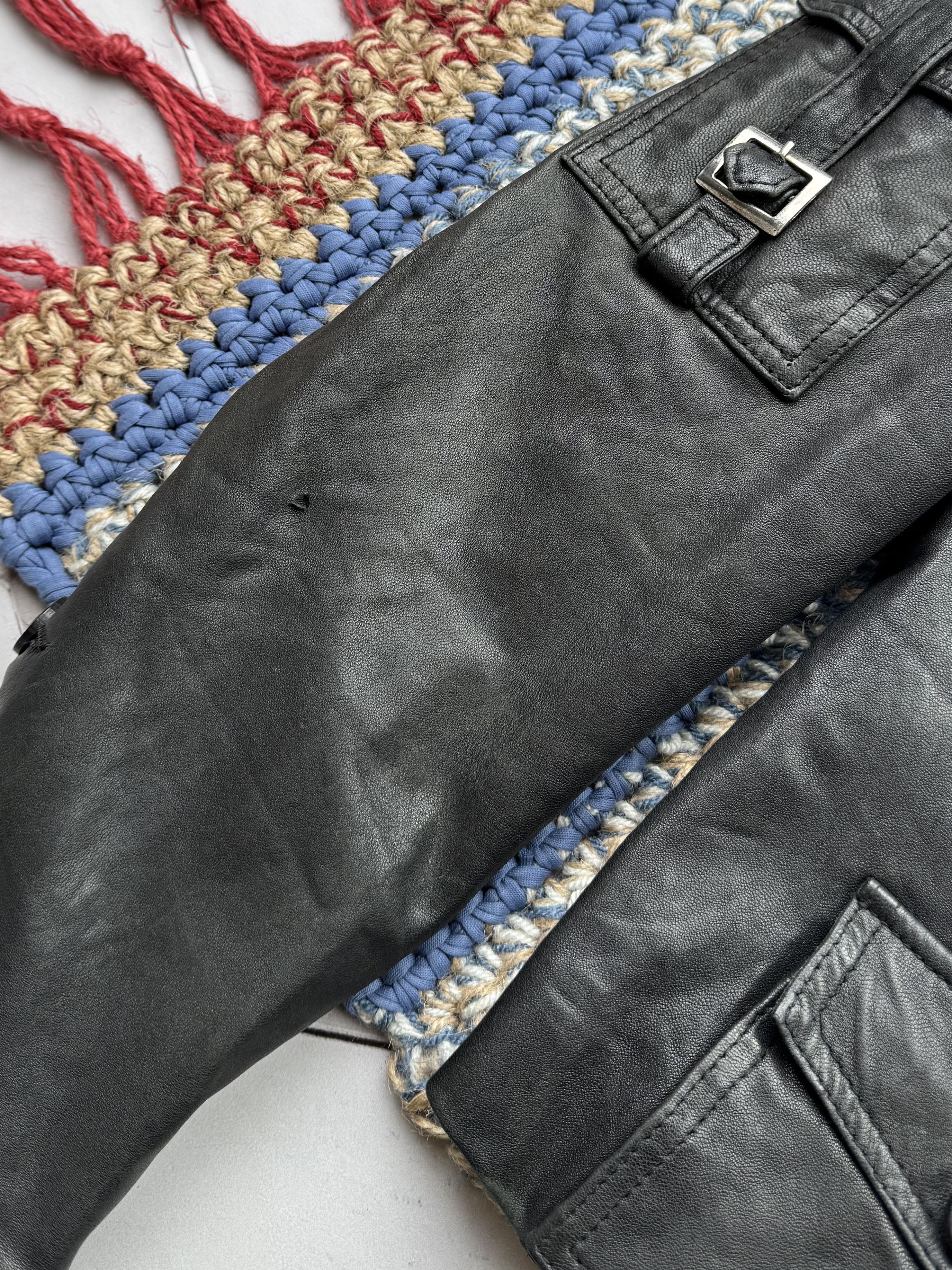 Vintage Vintage Cropped Leather Jacket (G7) Size XS / US 0-2 / IT 36-38 - 3 Thumbnail