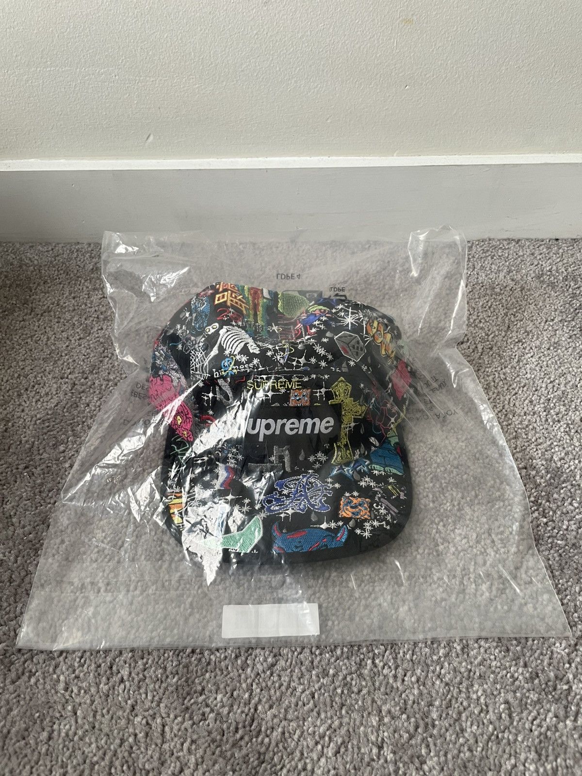 Supreme Supreme AOI Embroidered Camp Cap "Black" Size ONE SIZE - 1 Thumbnail