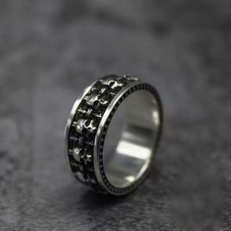 Jewelry × Vintage Gothic Skull Cross Ring Size ONE SIZE - 2 Thumbnail