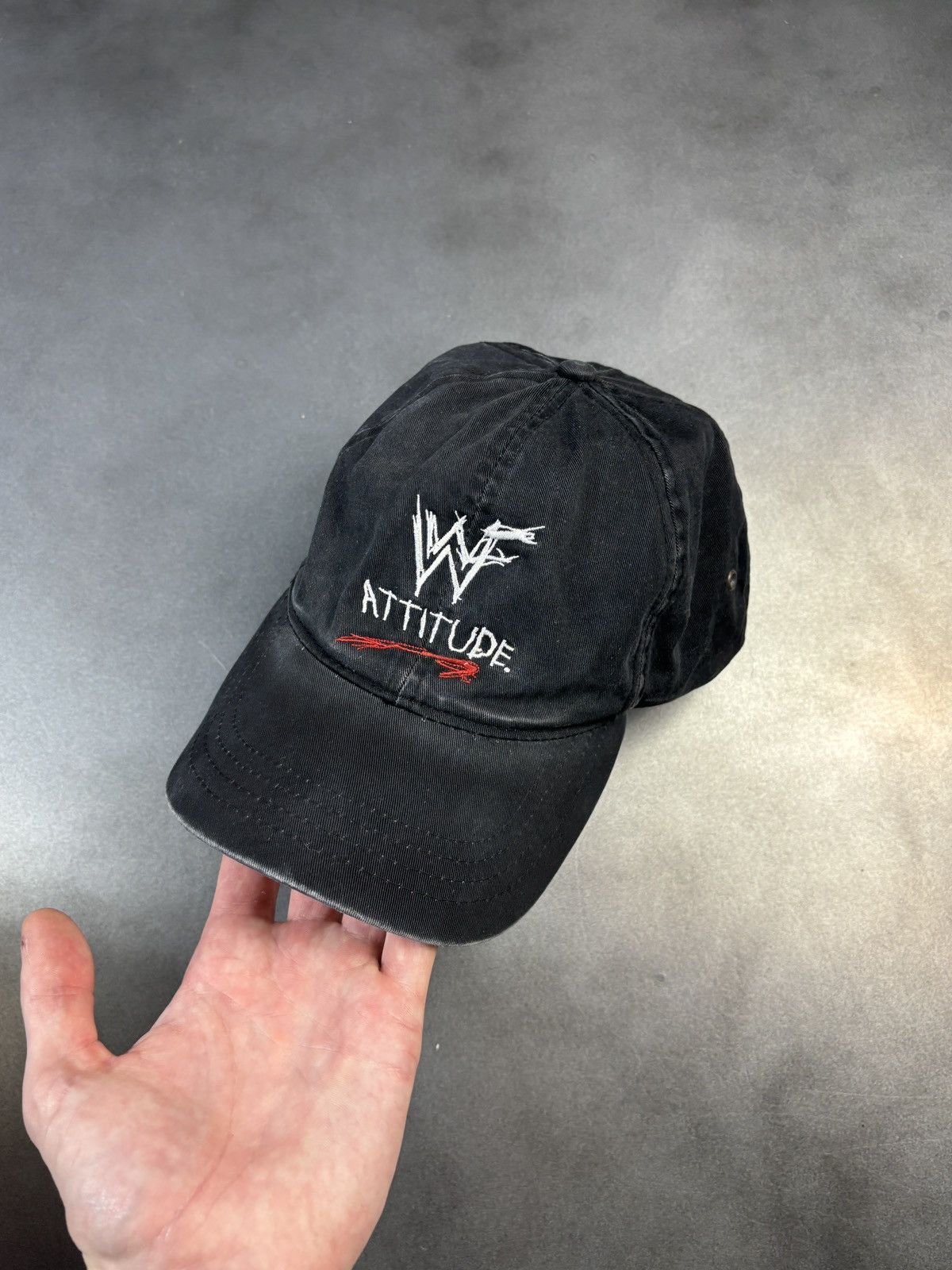 Vintage × WWE × WWF 1990s WWF Attitude Era Hat Vintage WWE Baseball Cap Strapbac Size ONE SIZE - 13 Thumbnail