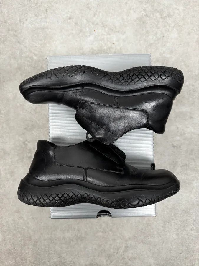Prada FW1999 Prada Vibram Black Leather Shoes Size US 8.5 / IT 38.5 - 2 Thumbnail