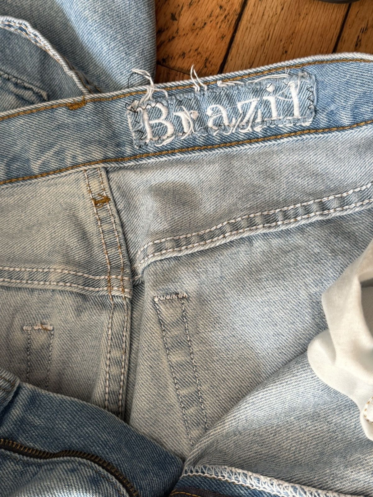 Mexican Threads Pocket Design Jeans Size US 32 / EU 48 - 7 Thumbnail
