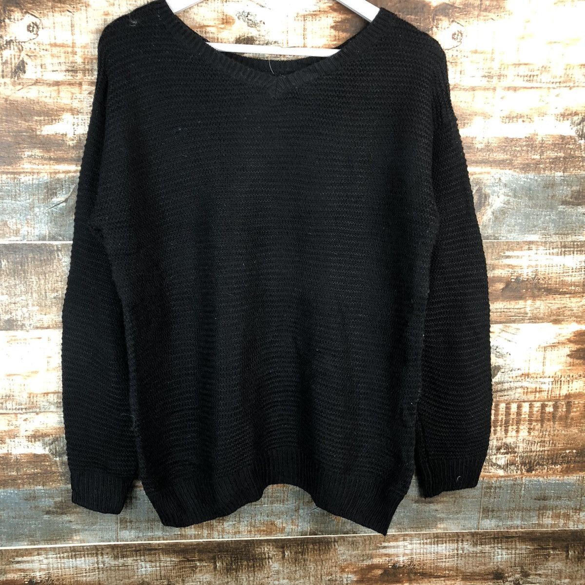 Homespun Knitwear × Japanese Brand Glacier Black Knitwear #A1332 Size M / US 6-8 / IT 42-44 - 3 Thumbnail